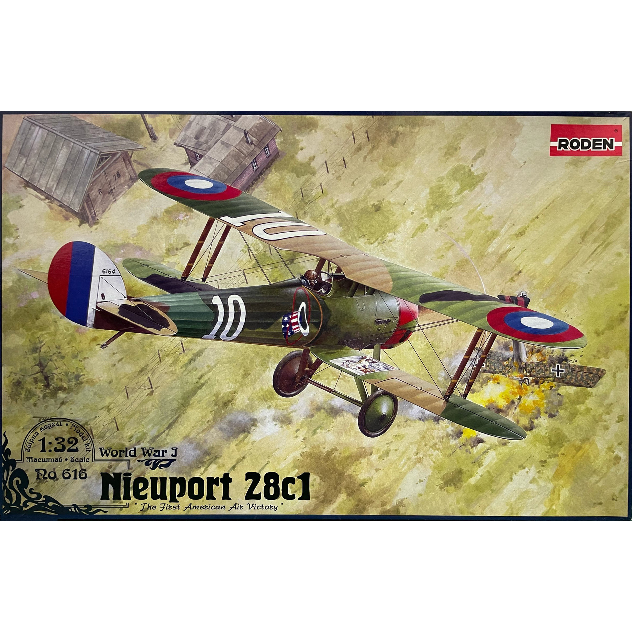 616 Roden 1/32 Nieuport 28c1 Aircraft