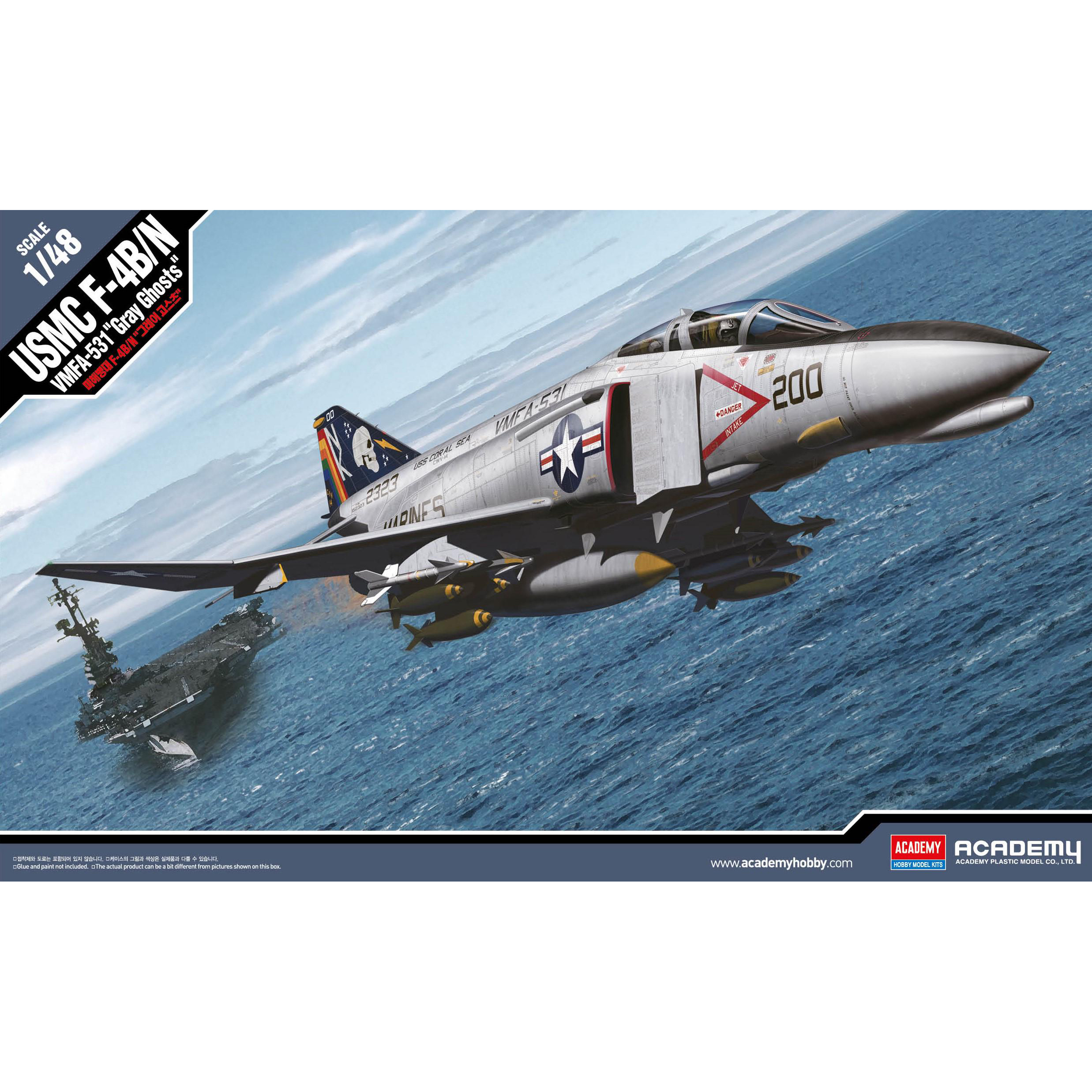 12315 Academy 1/48 Aircraft USN F-4B/N VMFA-531 