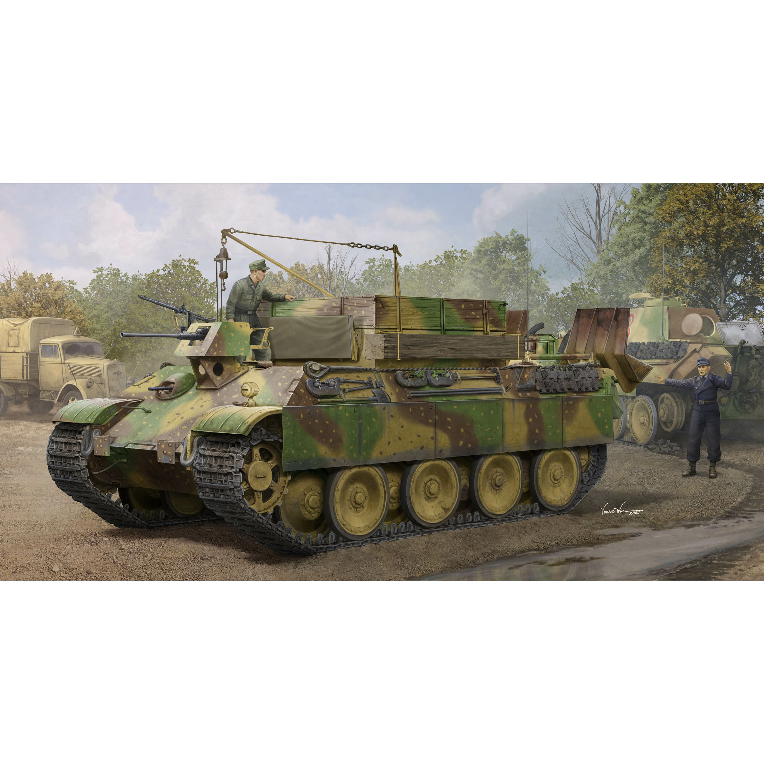 84554 HobbyBoss 1/35 German BRAM Sd.Kfz.179 Bergepanther Ausf.G Later version