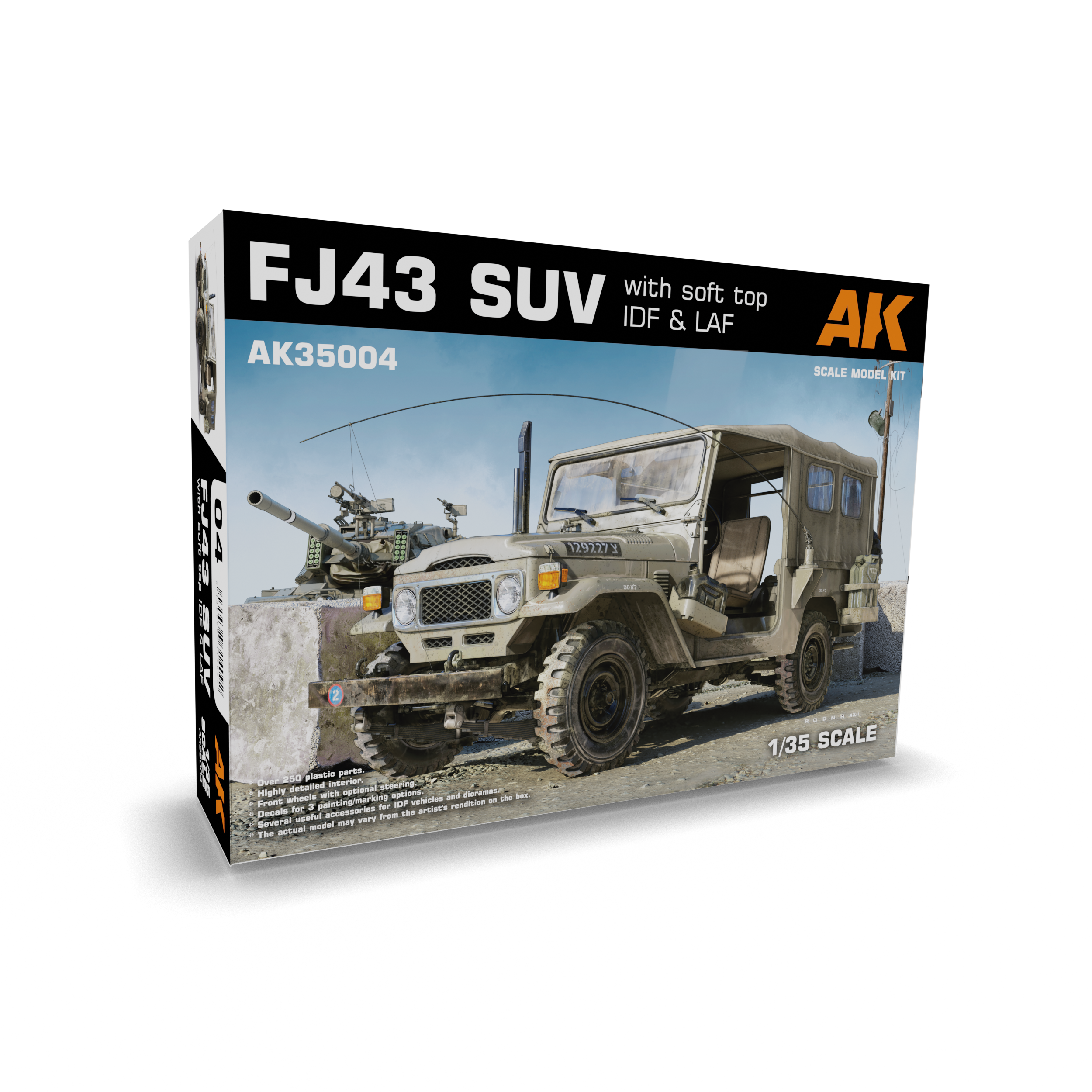 AK35004 AK Interactive 1/35 Soft-top FJ43 SUV (Israel Defense Forces and Lebanese Armed Forces)
