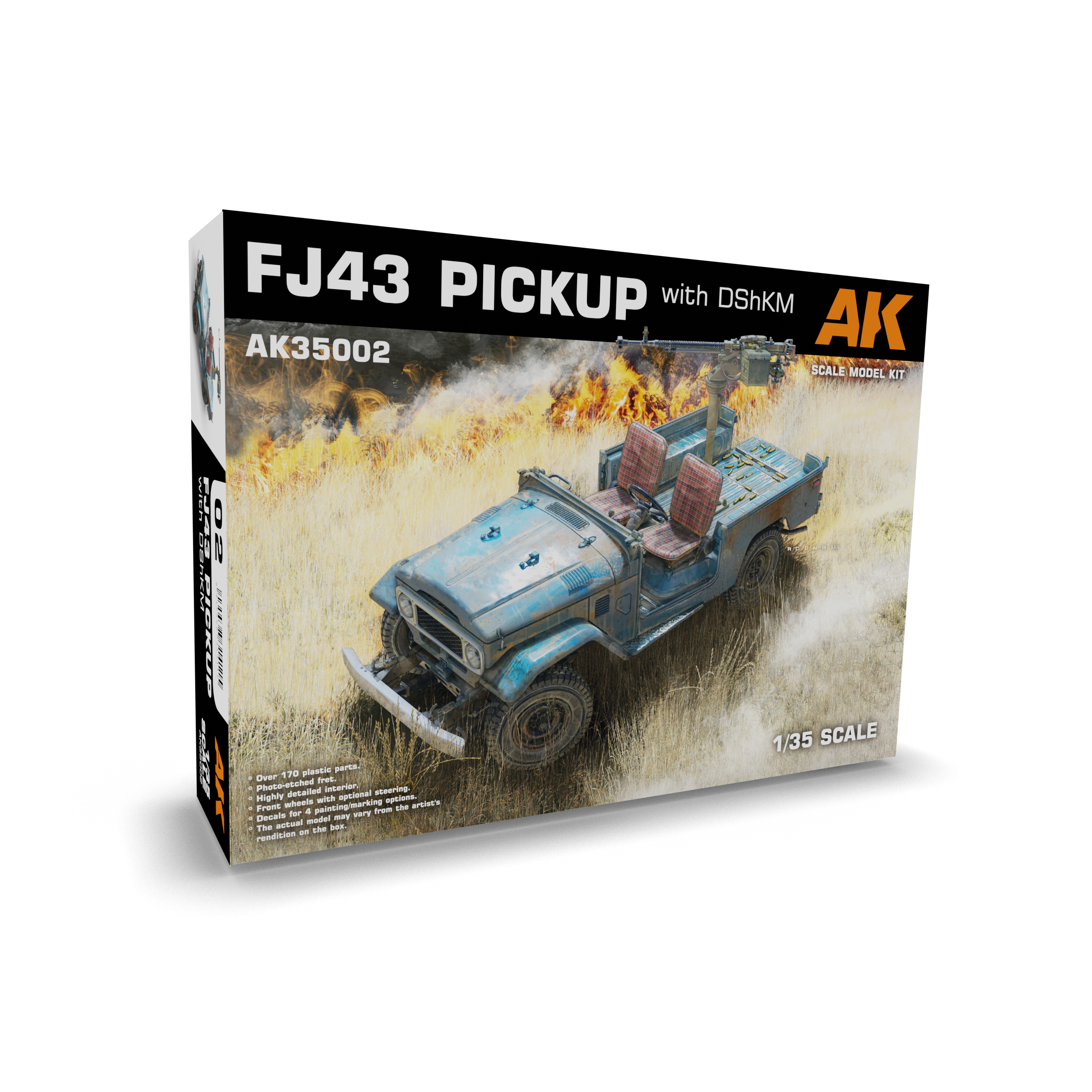AK35002 AK Interactive 1/35 SUV FJ43 PICKUP with DShKM