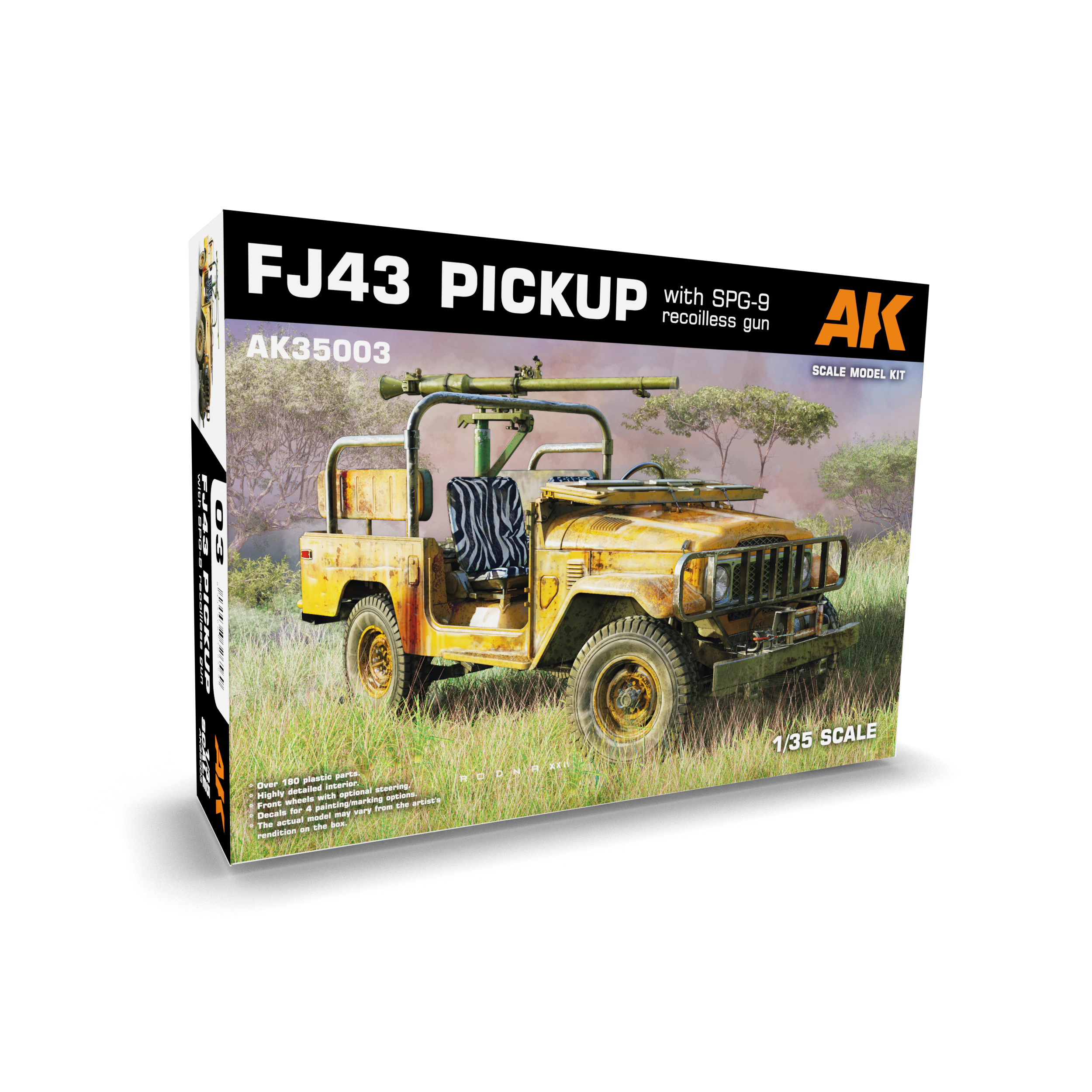 AK35003 AK Interactive 1/35 FJ43 SUV with an LNG-9 