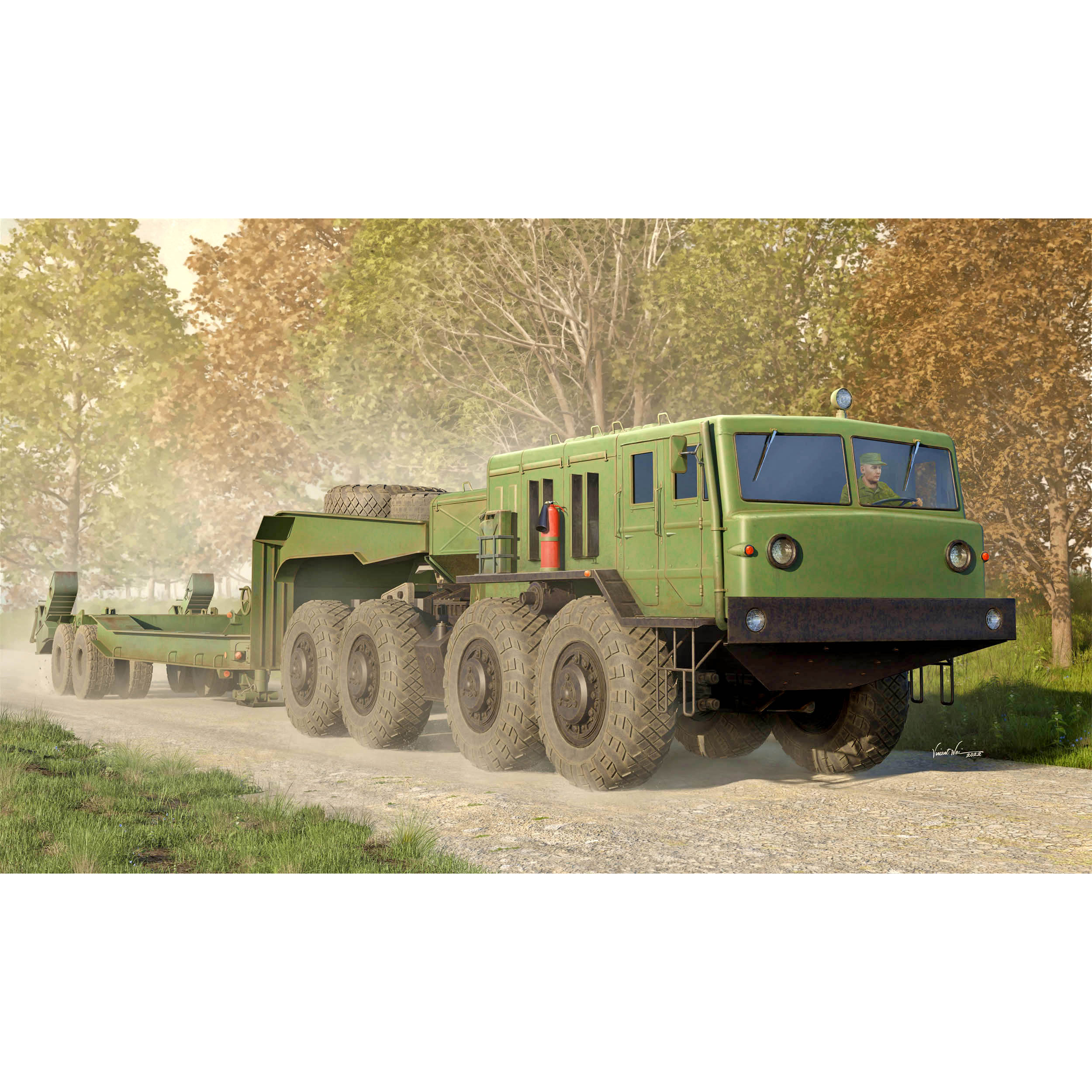 01089 Trumpeter 1/35 Conveyor 545 with semi-trailer CHMZAP-5247G