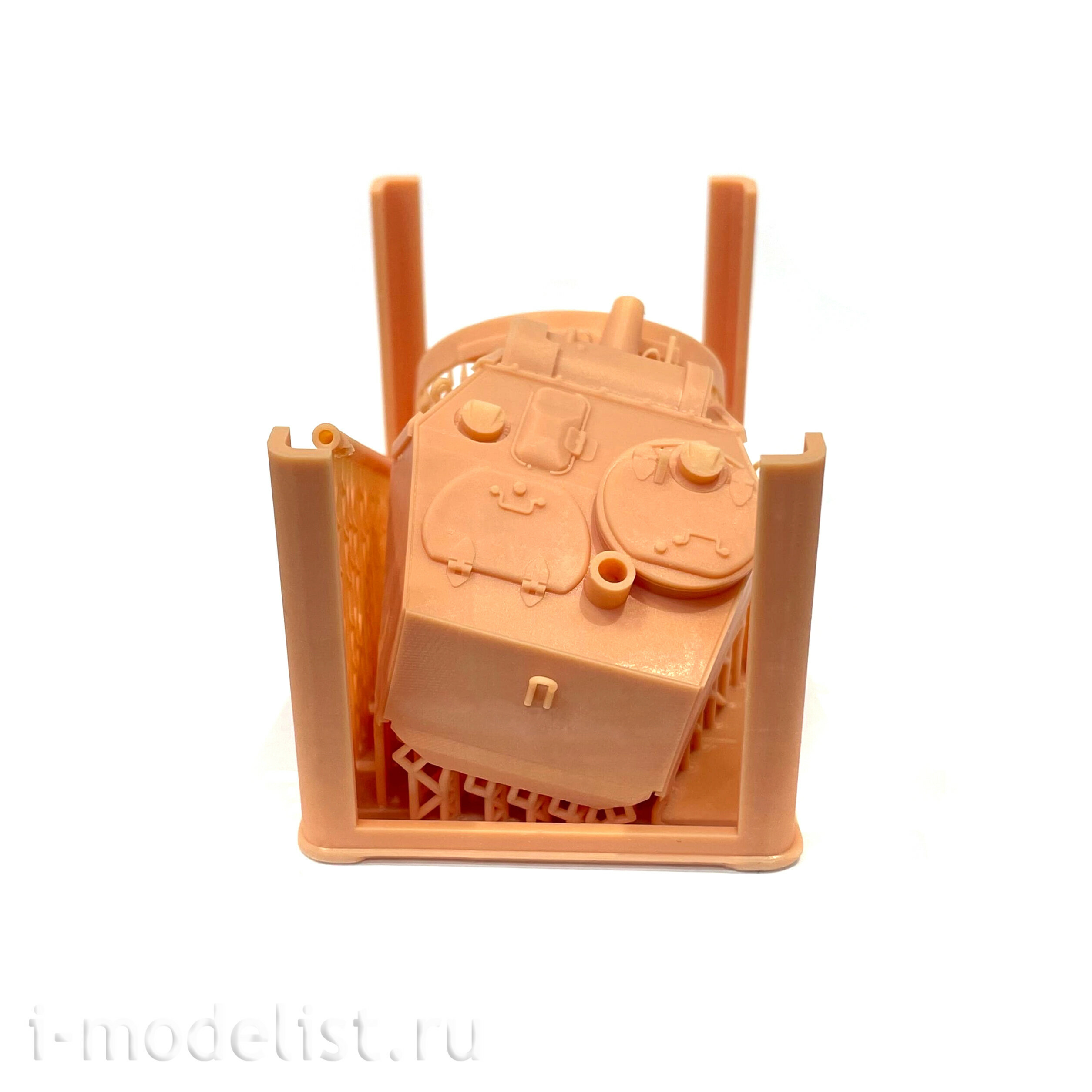 MM35004 My model 1/35 Turret with a VT-43 cannon for a T-70B tank with simulated welds and armor texture