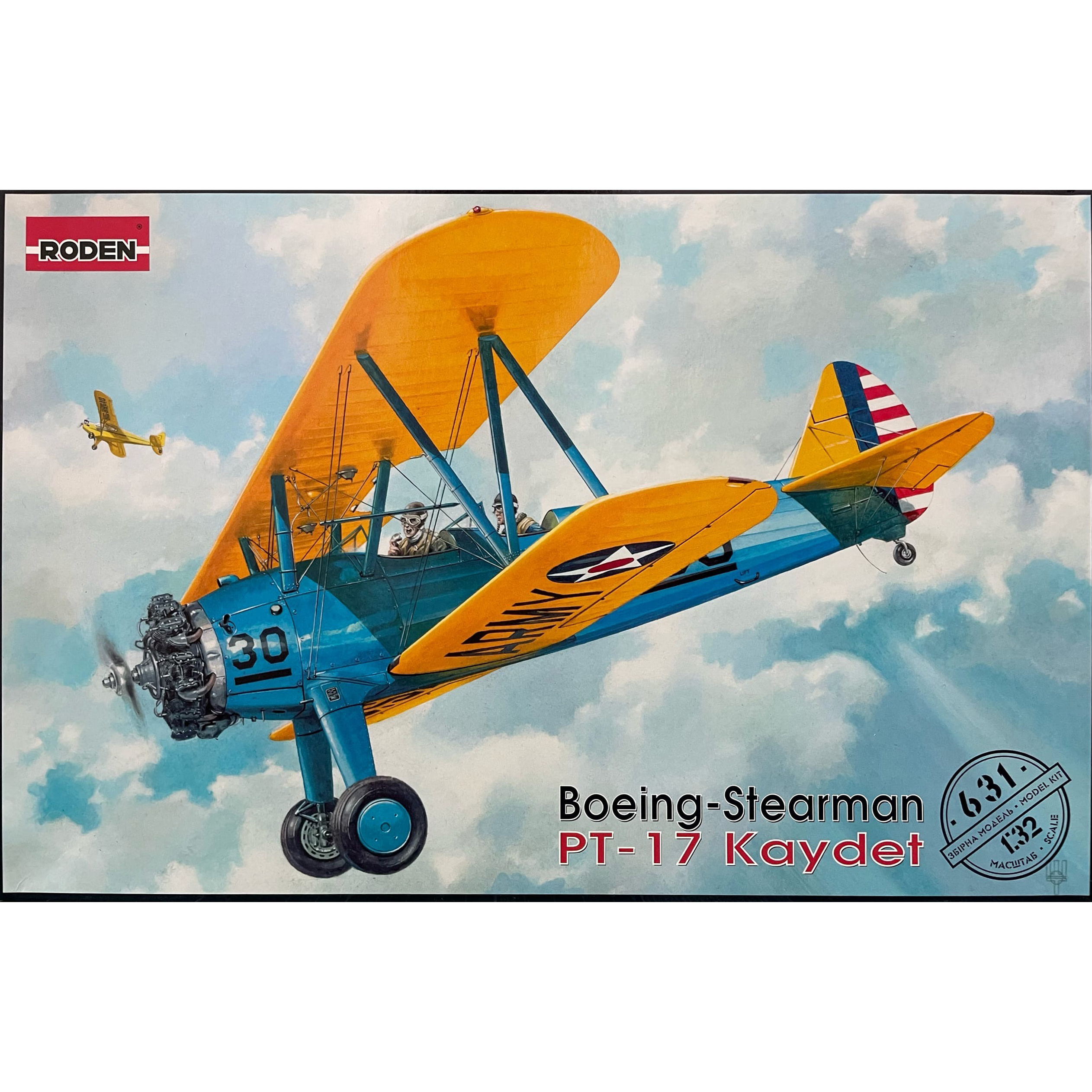 631 Roden 1/32 Boeing Stearman PT-17 Kaydet Aircraft