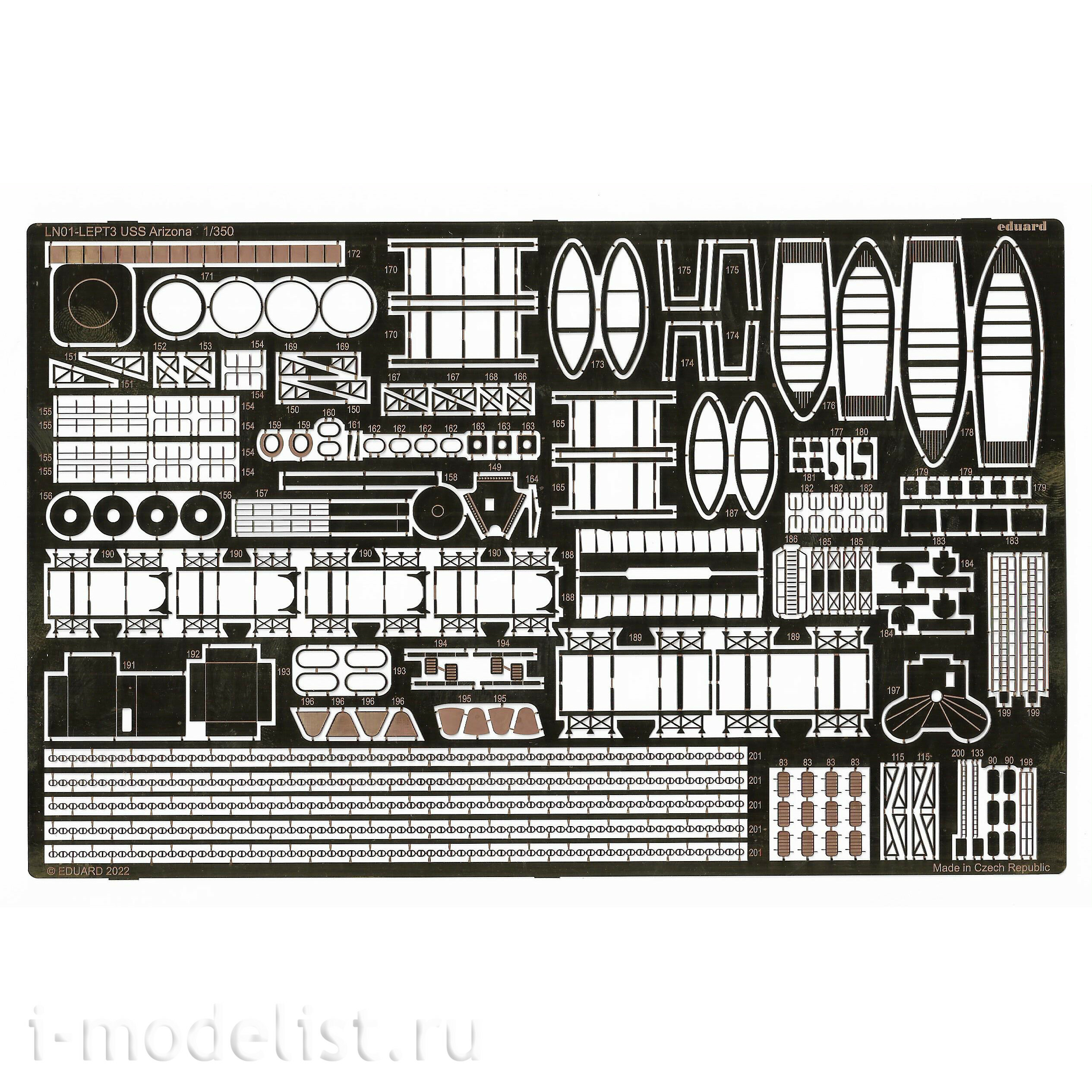 LN01 Eduard 1/350 Battleship USS Arizona (BB-39)