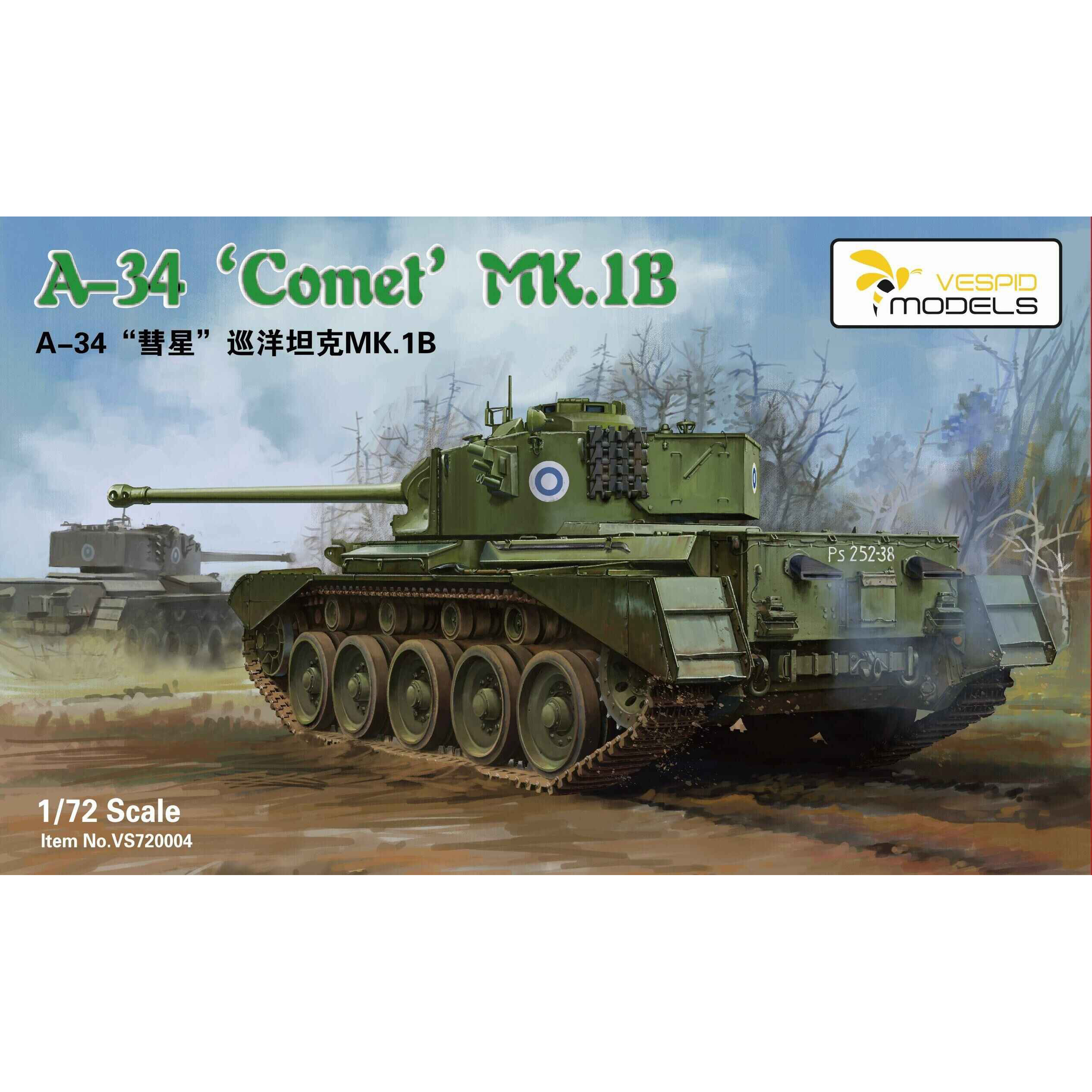 VS720004 Vespid Models 1/72 British Tank A-34 'Comet' MK.1B