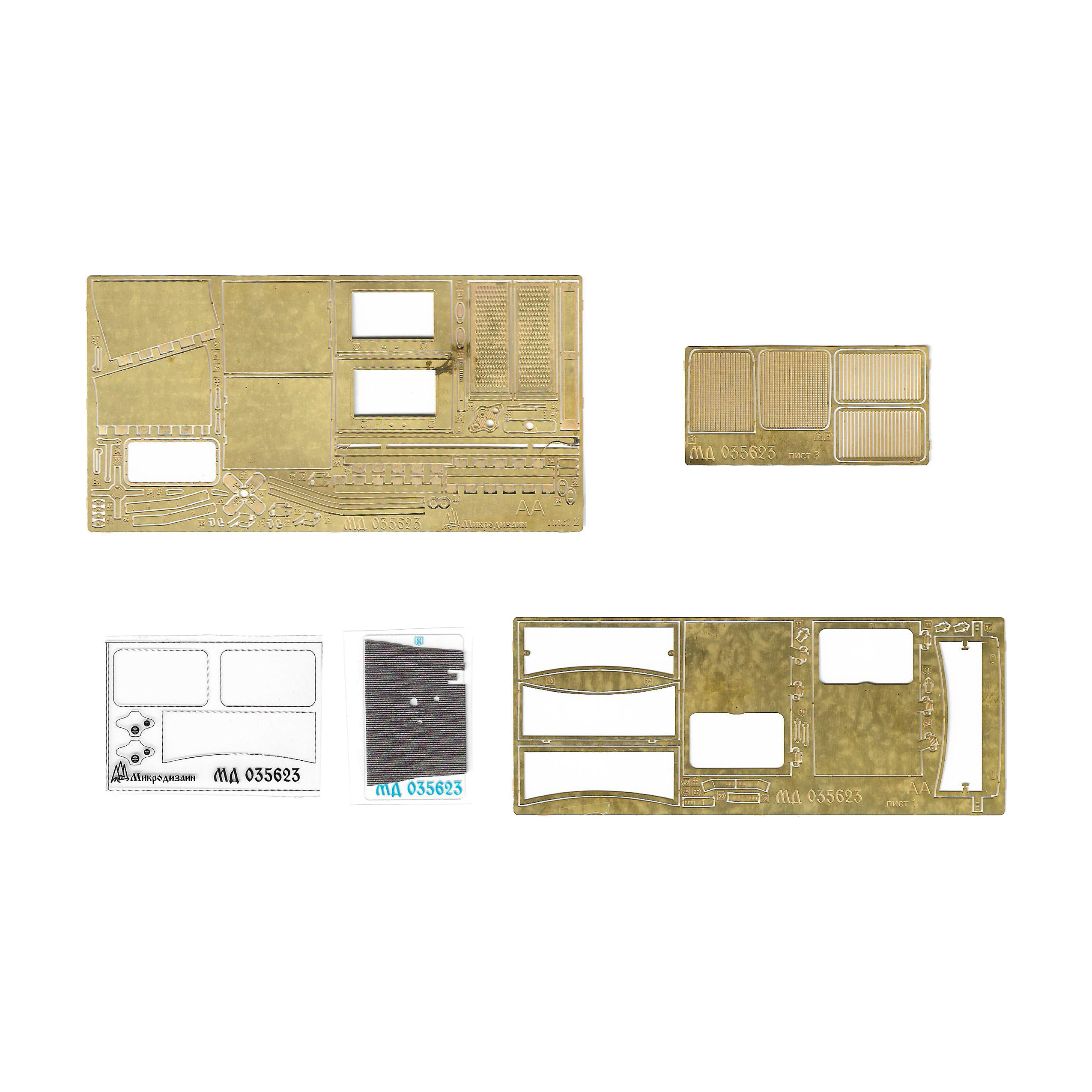 035623 Микродизайн 1/35 Набор фfromfromравления кабины для сборной модели Советского грузового автомобиля (Hobbyboss)