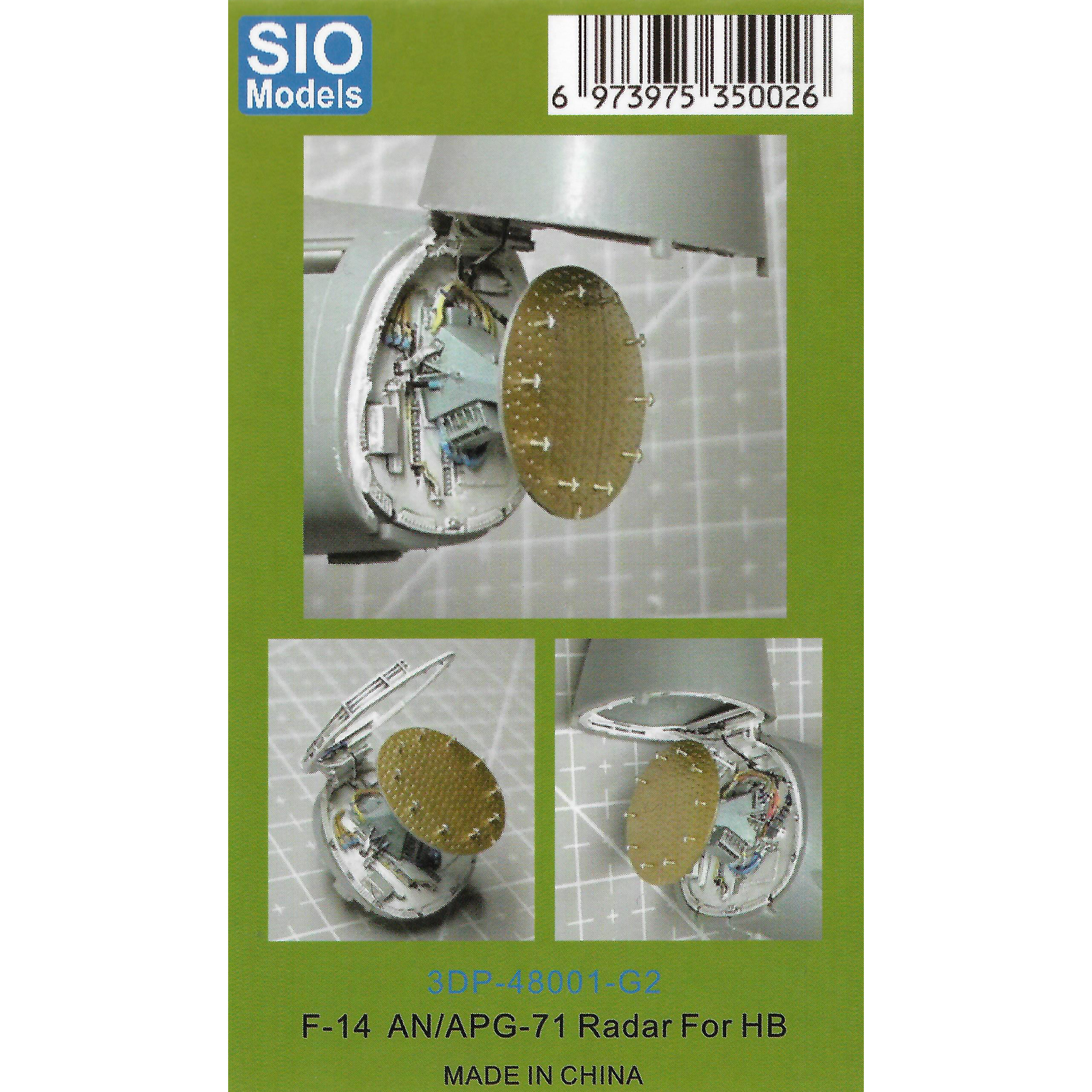 3DP-48001-G2 SIO Models 1/48 Radar F-14 AN/APG-71 (HobbyBoss)