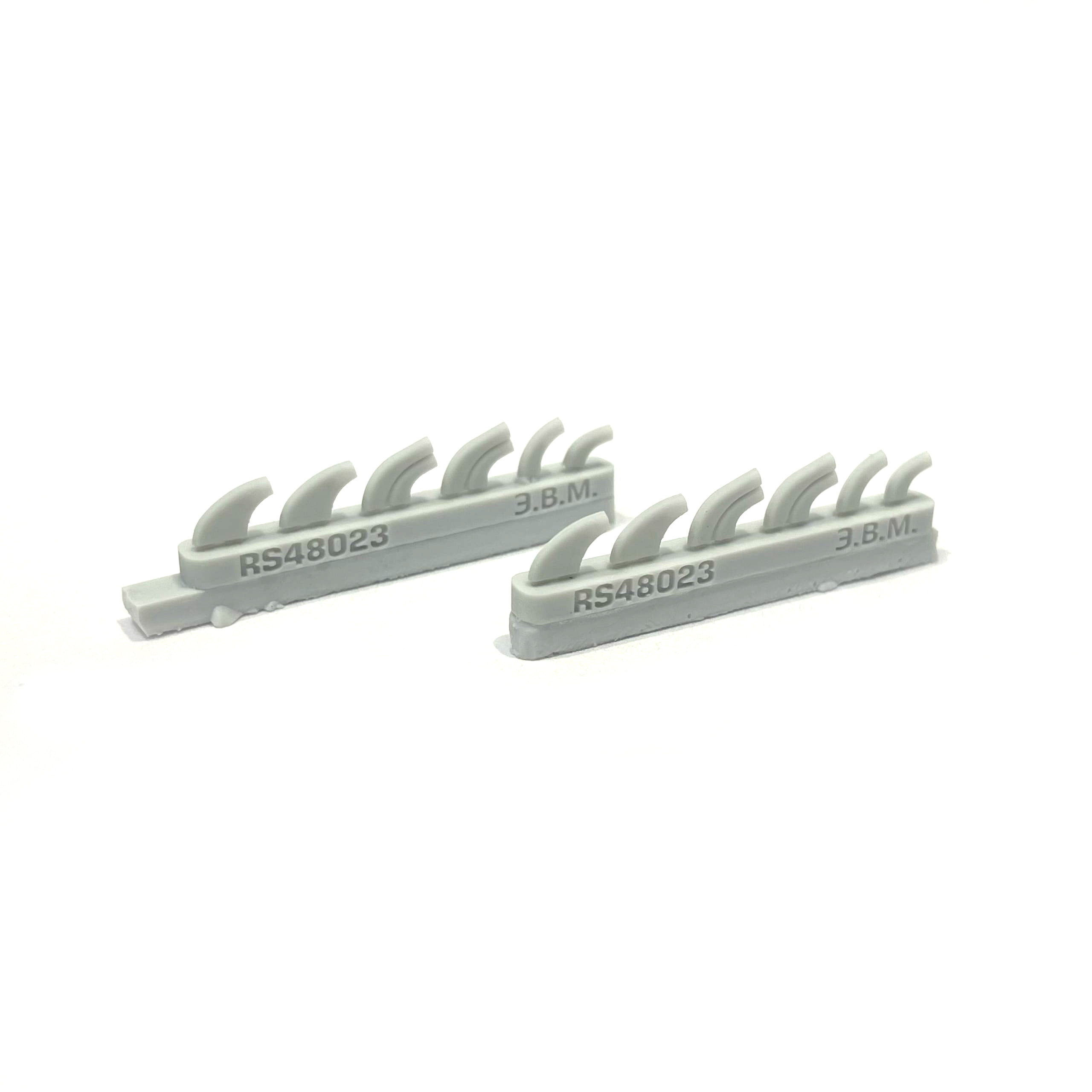 RS48023 E.V.M. 1/48 Exhaust pipes for the model of the Soviet Yakovlev-9D fighter of the Zvezda company