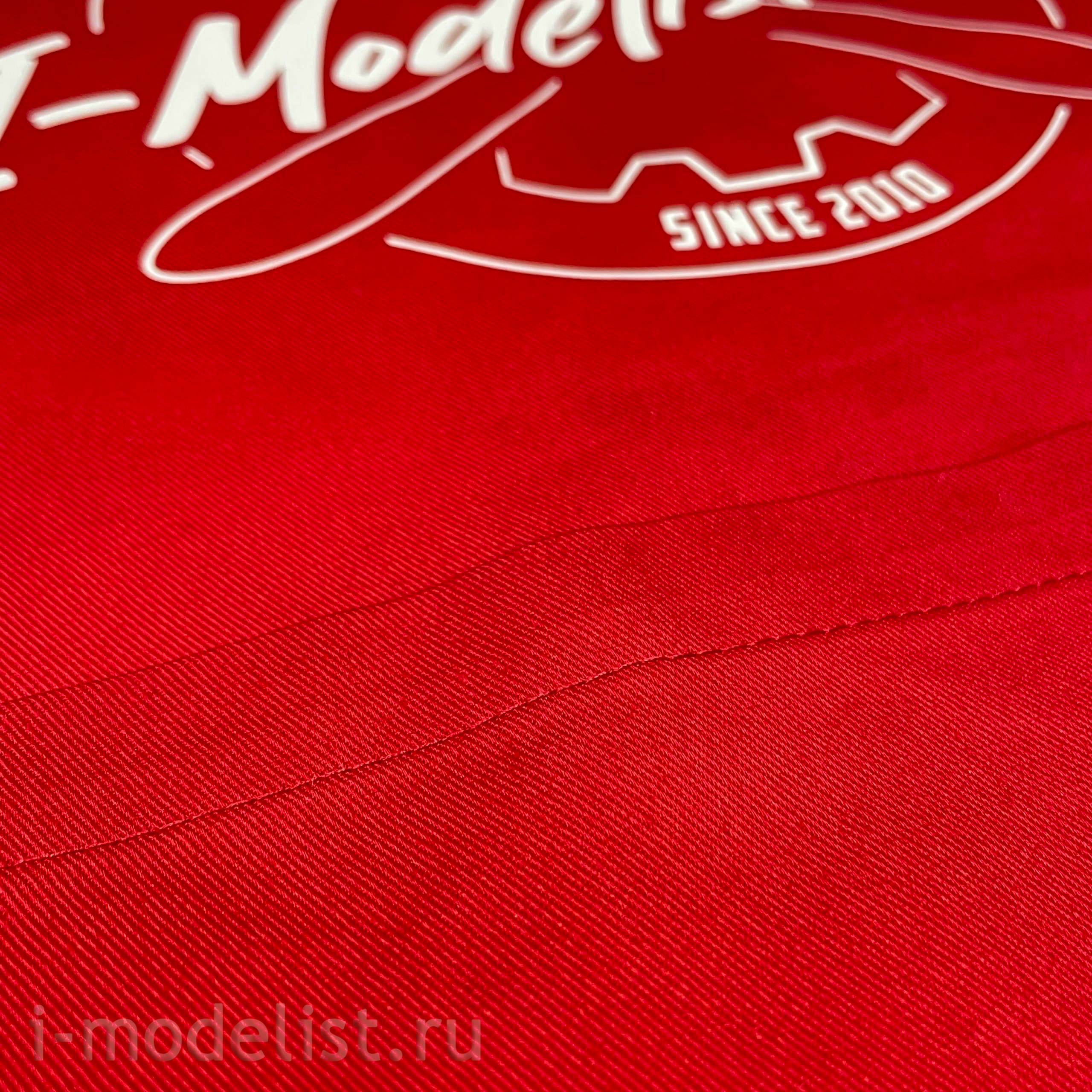 3410002 I am a Modeler Branded apron, red