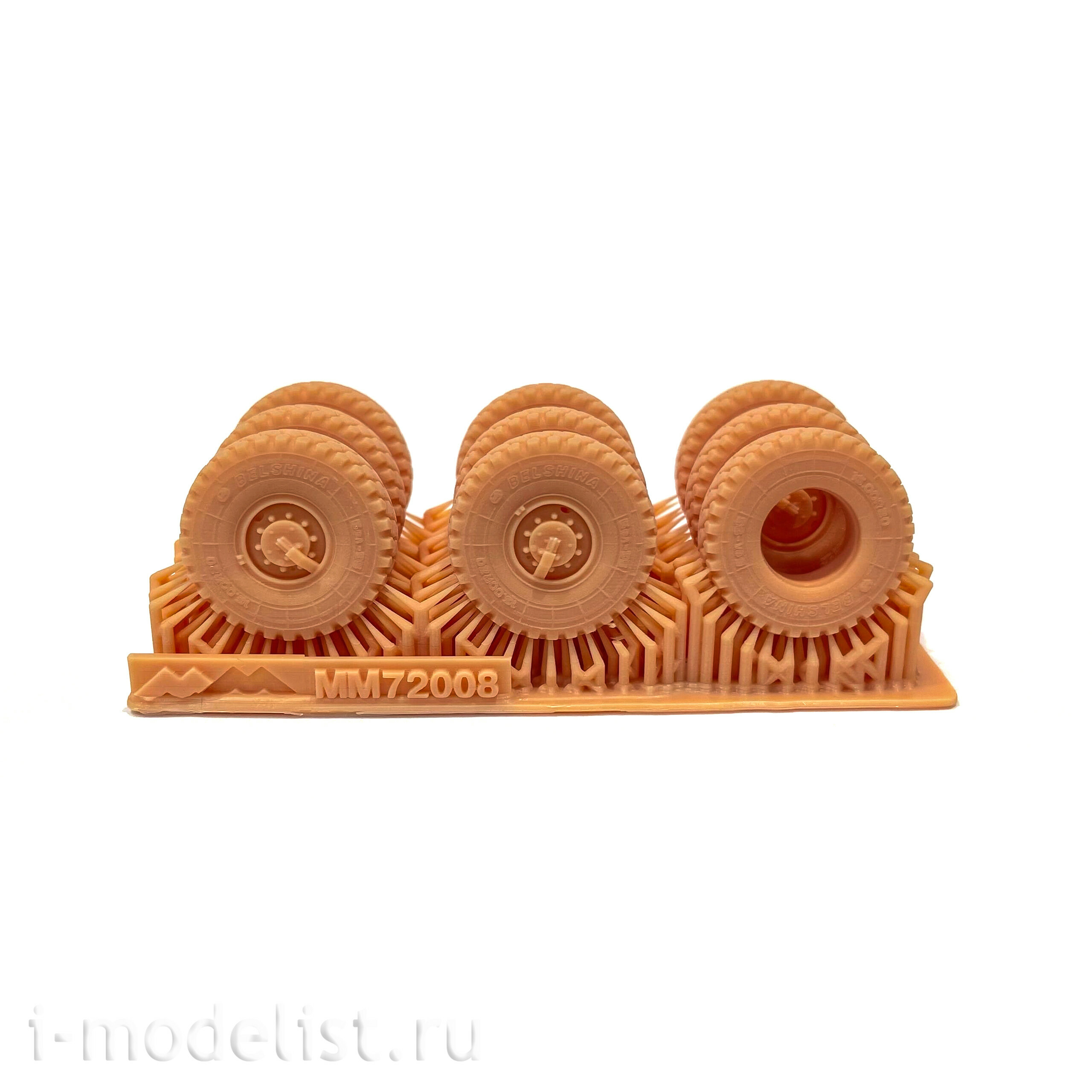MM72008 My Model 1/72 Set of add-ons No. 1 for the Zvezda model, art. 5069 (set of wheels 9 pcs. + automatic machine)