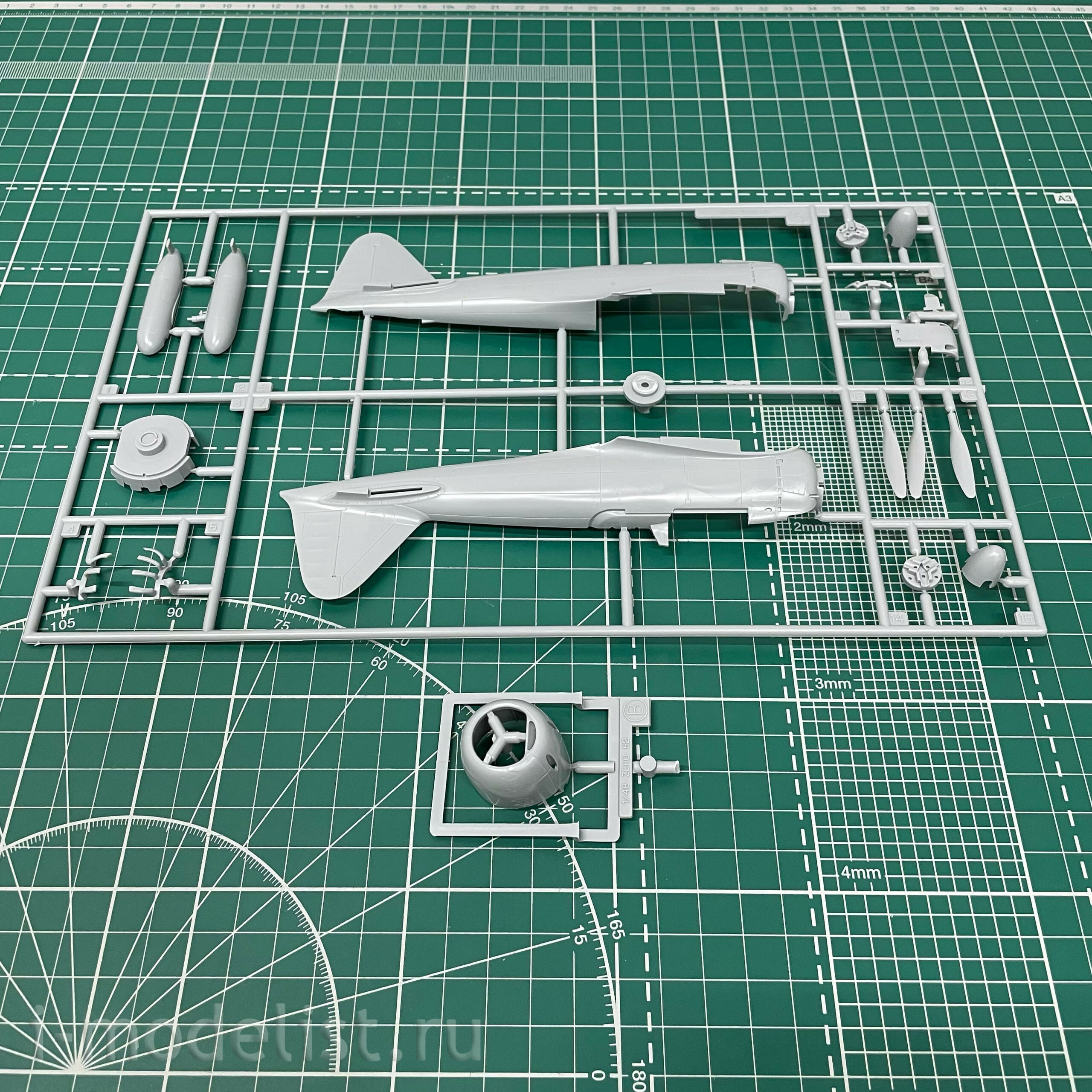 09070 Hasegawa 1/48 A6M5 Zero Fighter Type 52 Aircraft