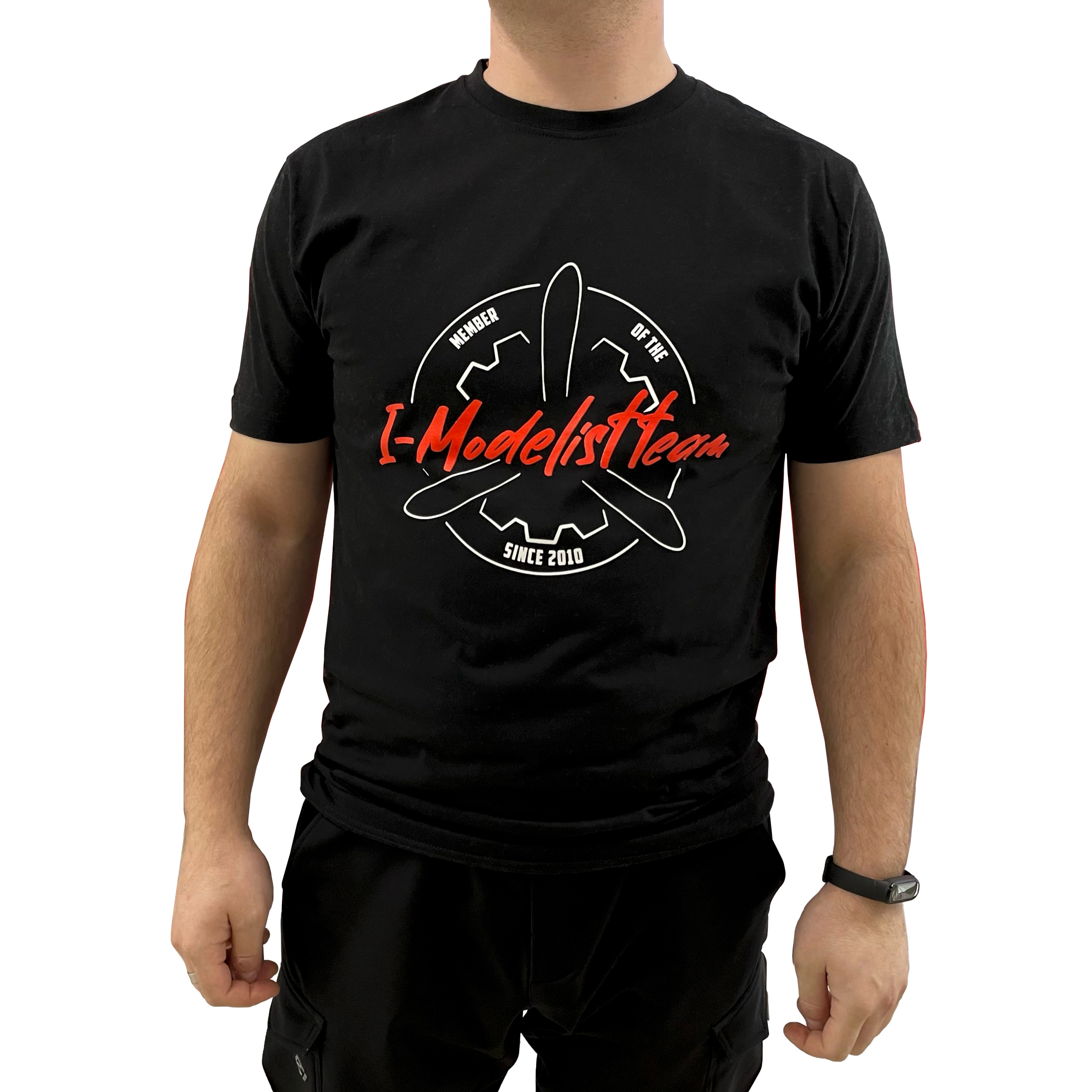 9670714 I am a Modeler Branded men's T-shirt, color black, size S