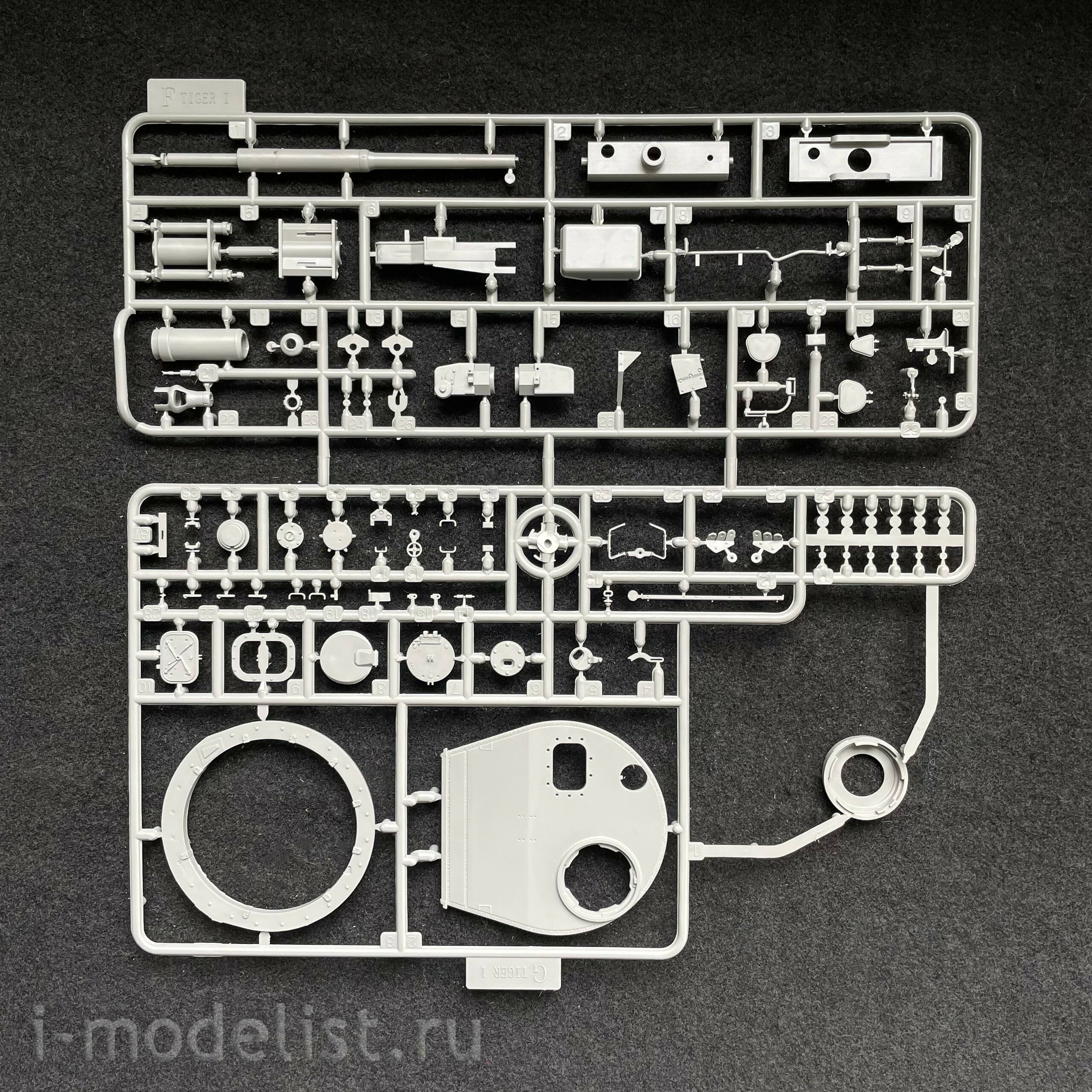 BT-023 Border Model 1/35 German Tiger I Tank with Resin Commander Figurine