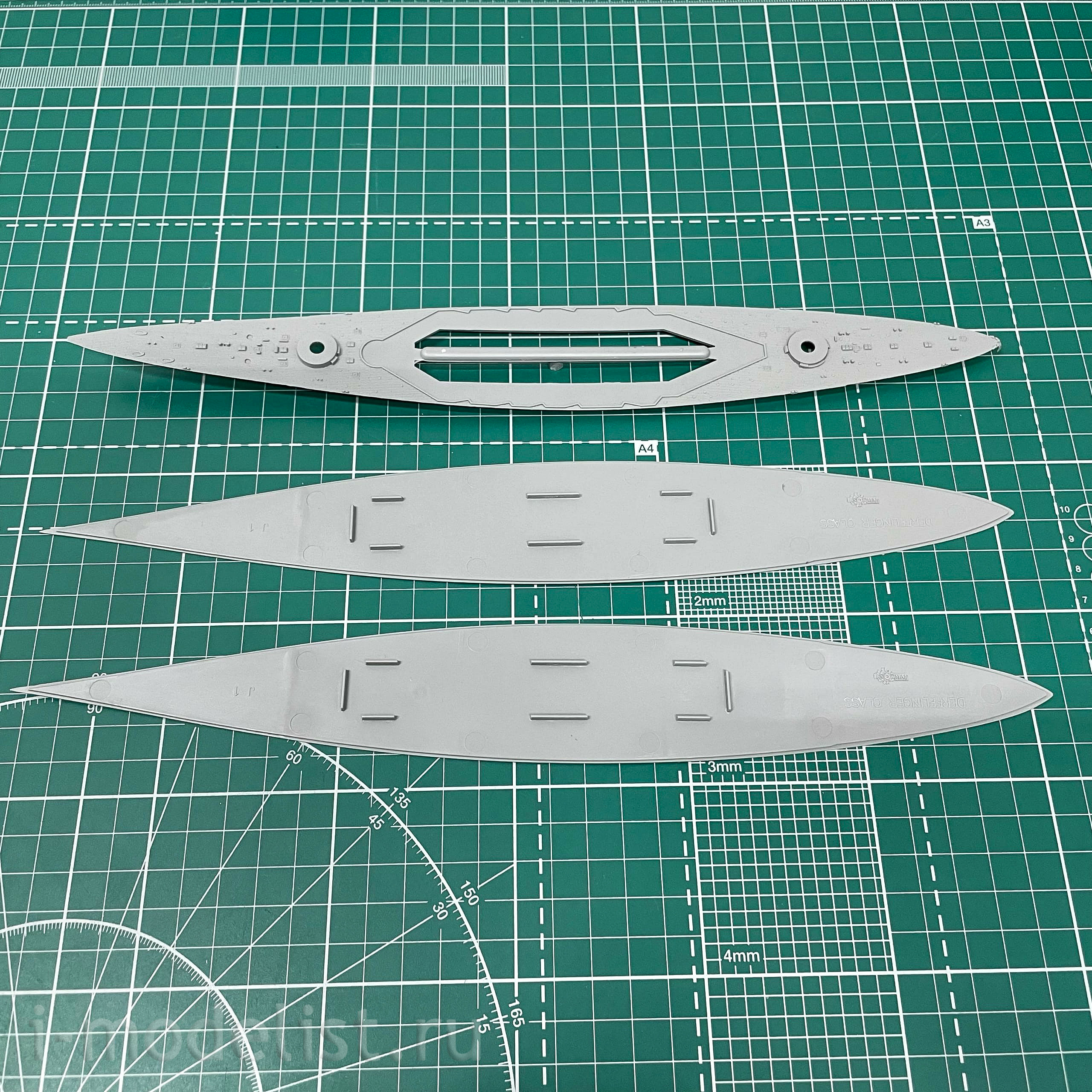 SP-7043 Takom 1/700 Cruiser SMS Derfflinger 1916 + cruiser SMS Lützow 1916 + Zeppelin Q-class airship