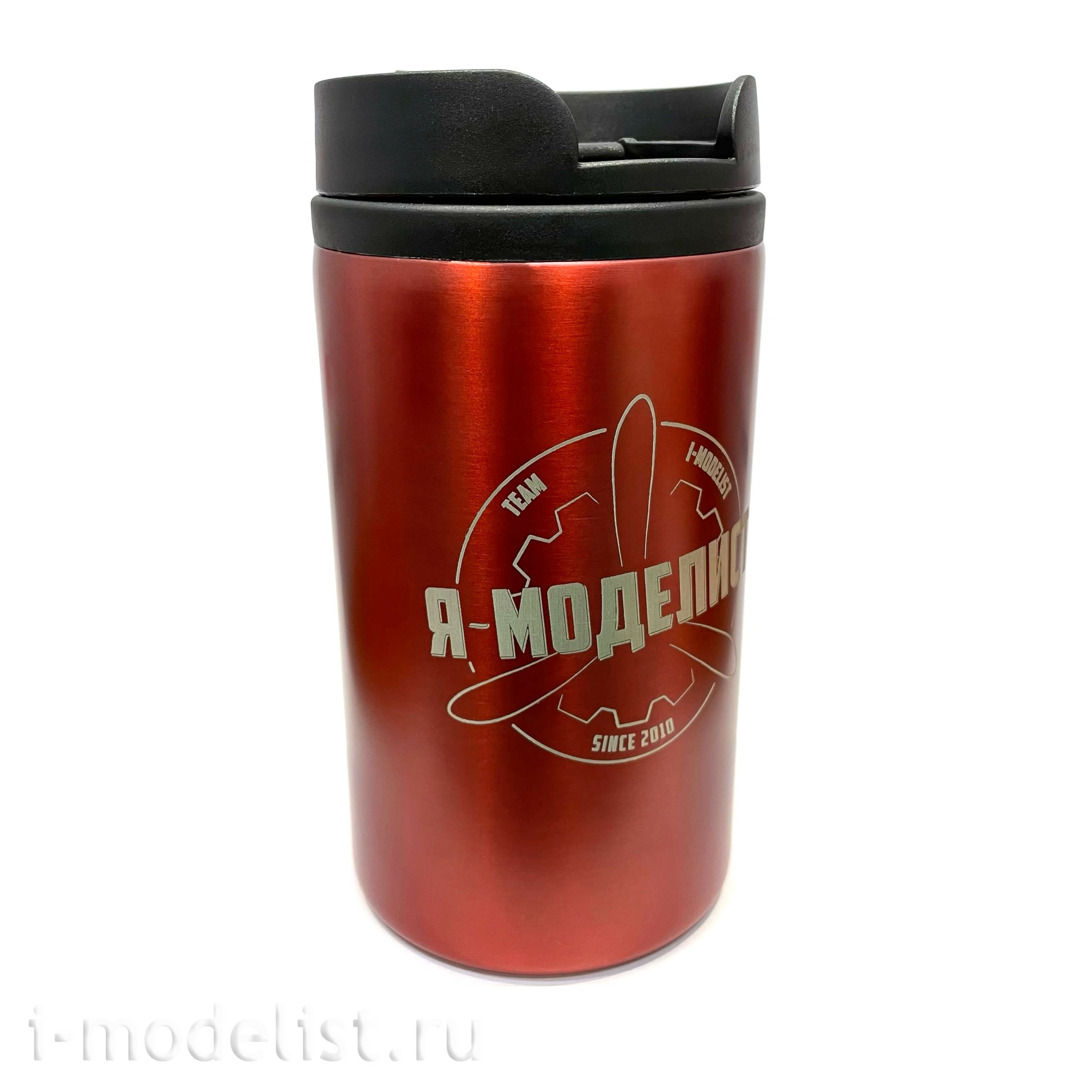 6300706 I am a Modeler Branded thermocup 250 ml., color red
