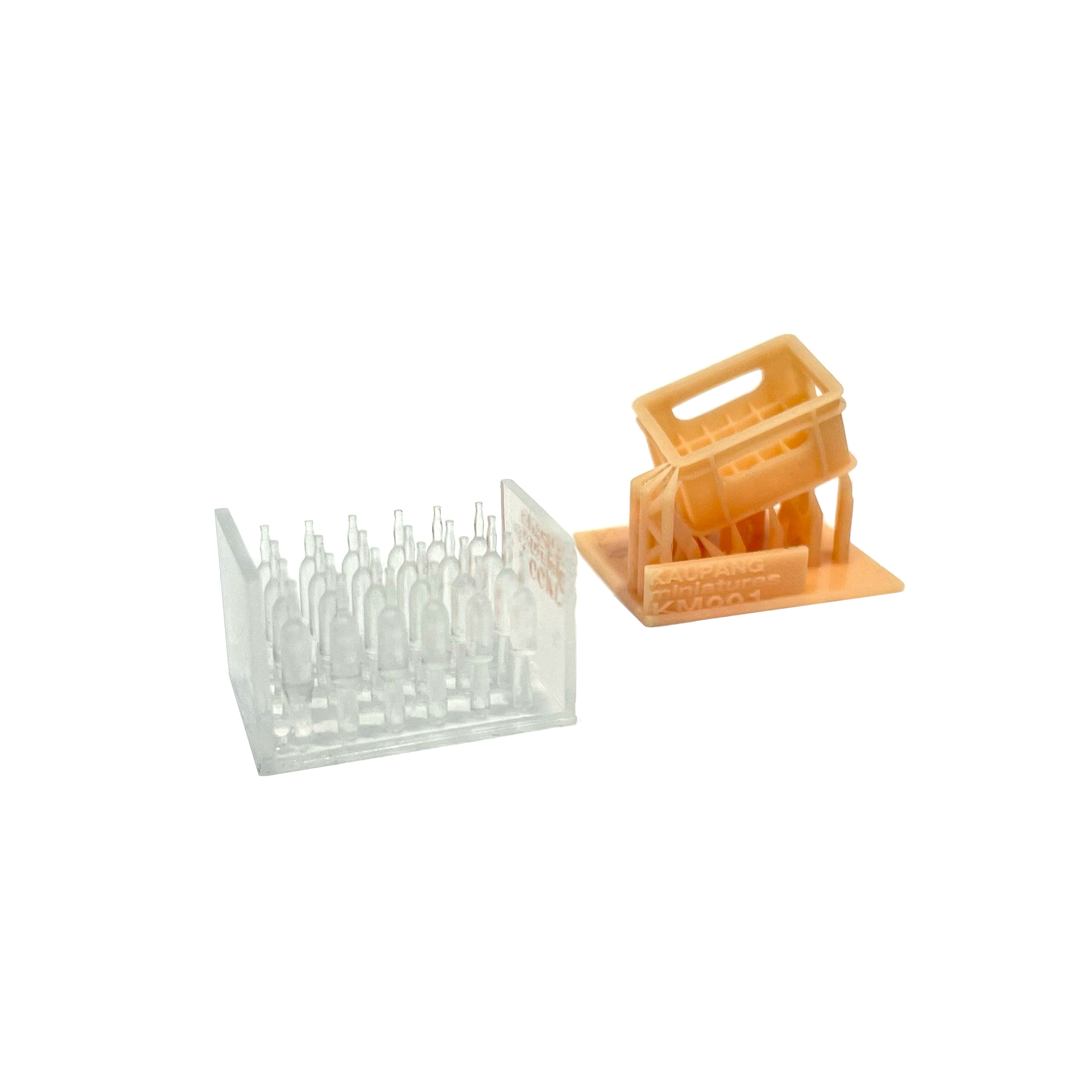 KMP001 Kaupang Miniatures 1/35 Set: 24 beer bottles and a box