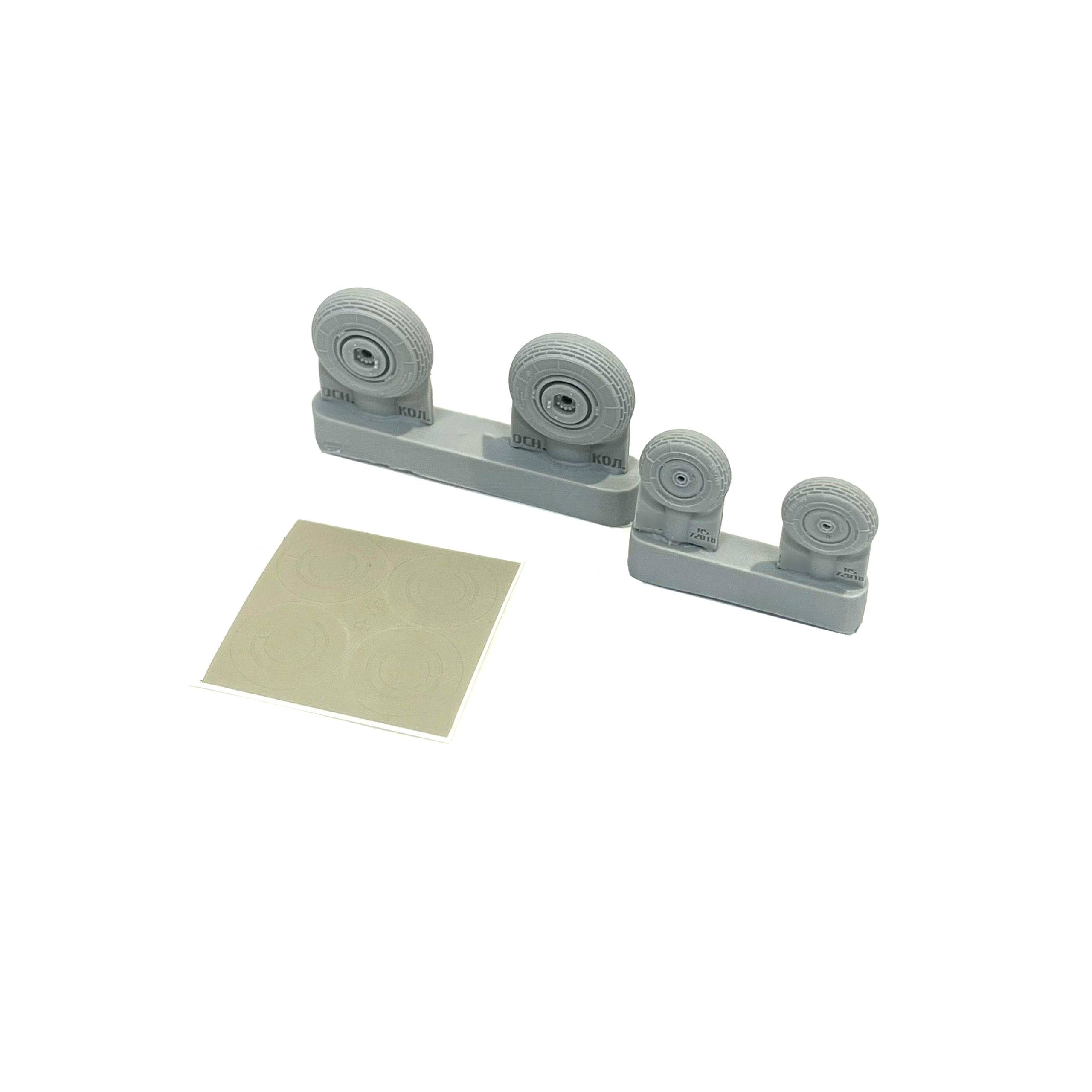 RS72018 E.V.M. 1/72 Wheels landing gear for model aircraft Mu-8