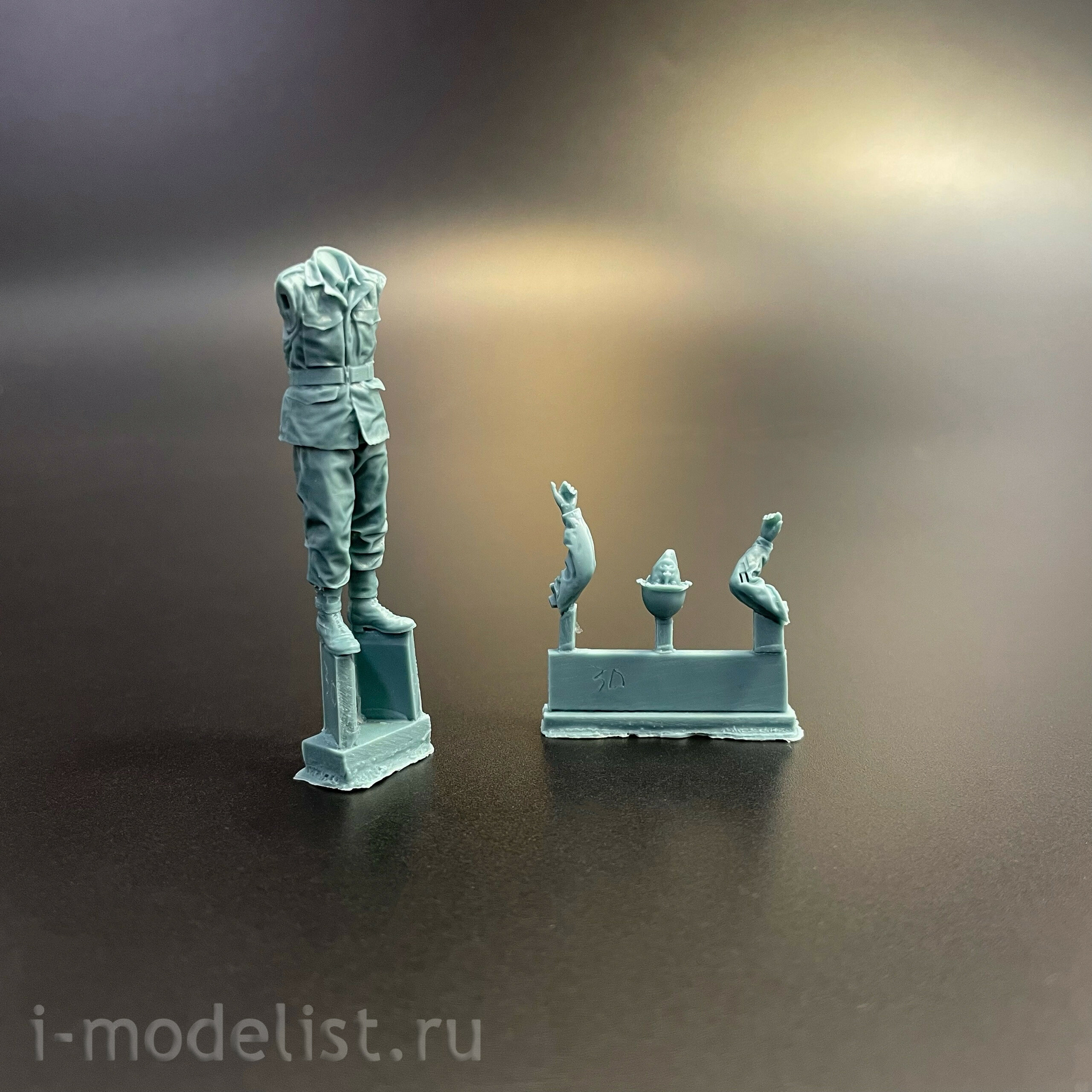 BR-007 Border Model 1/35 Экипаж американского танка - 4 фигурки из смолы