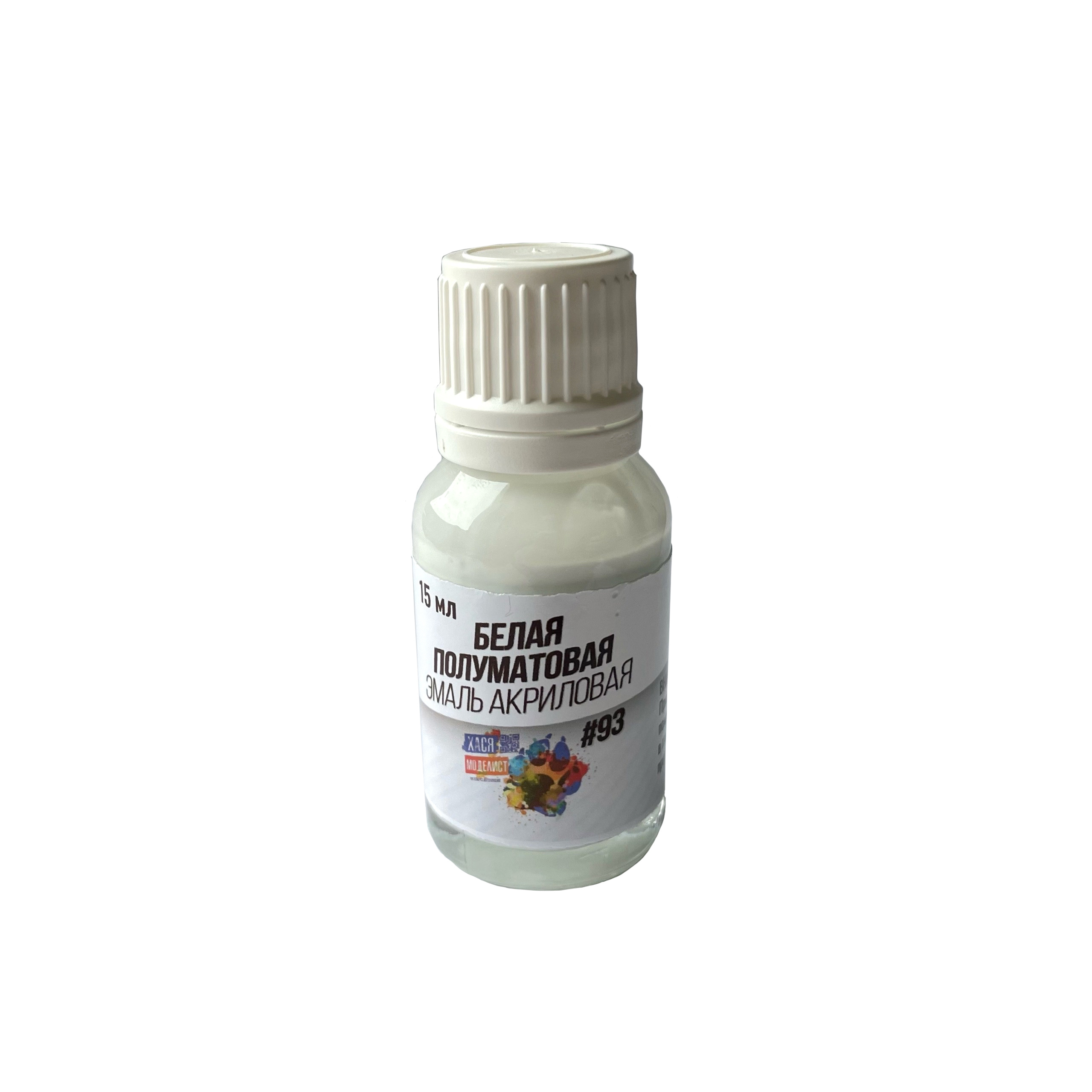 #93 Hasya Modeler Acrylic white semi-matte enamel, 15 ml