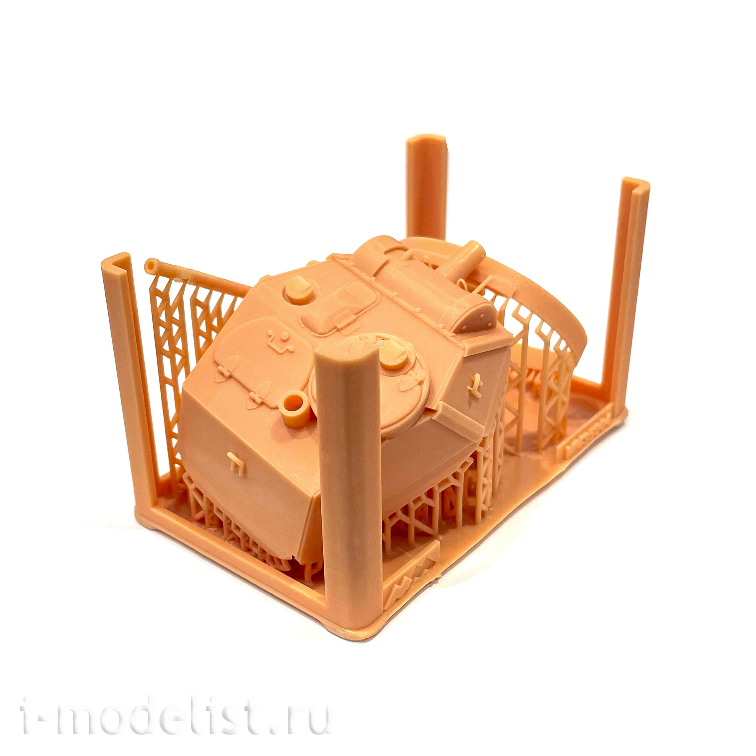 MM35004 My model 1/35 Turret with a VT-43 cannon for a T-70B tank with simulated welds and armor texture