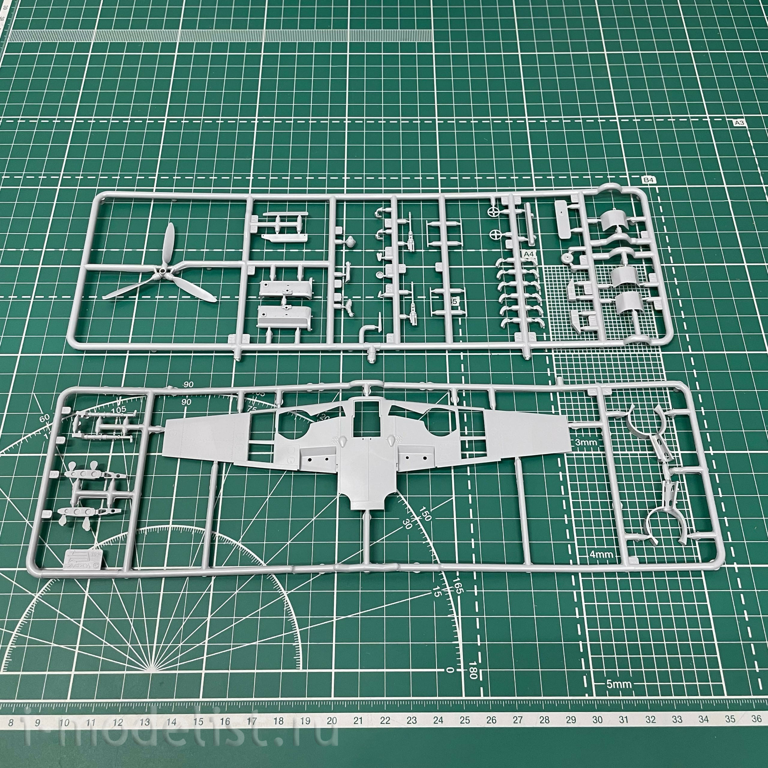4816 Zvezda 1/48 German fighter jet Messerschmitt BF-109G6
