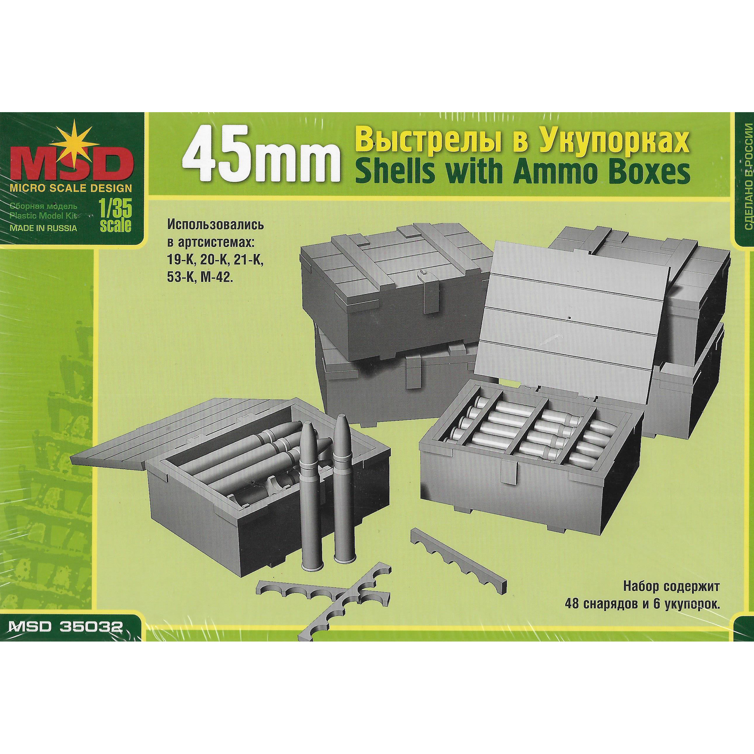35032 Maket 1/35 45mm shells in boxes