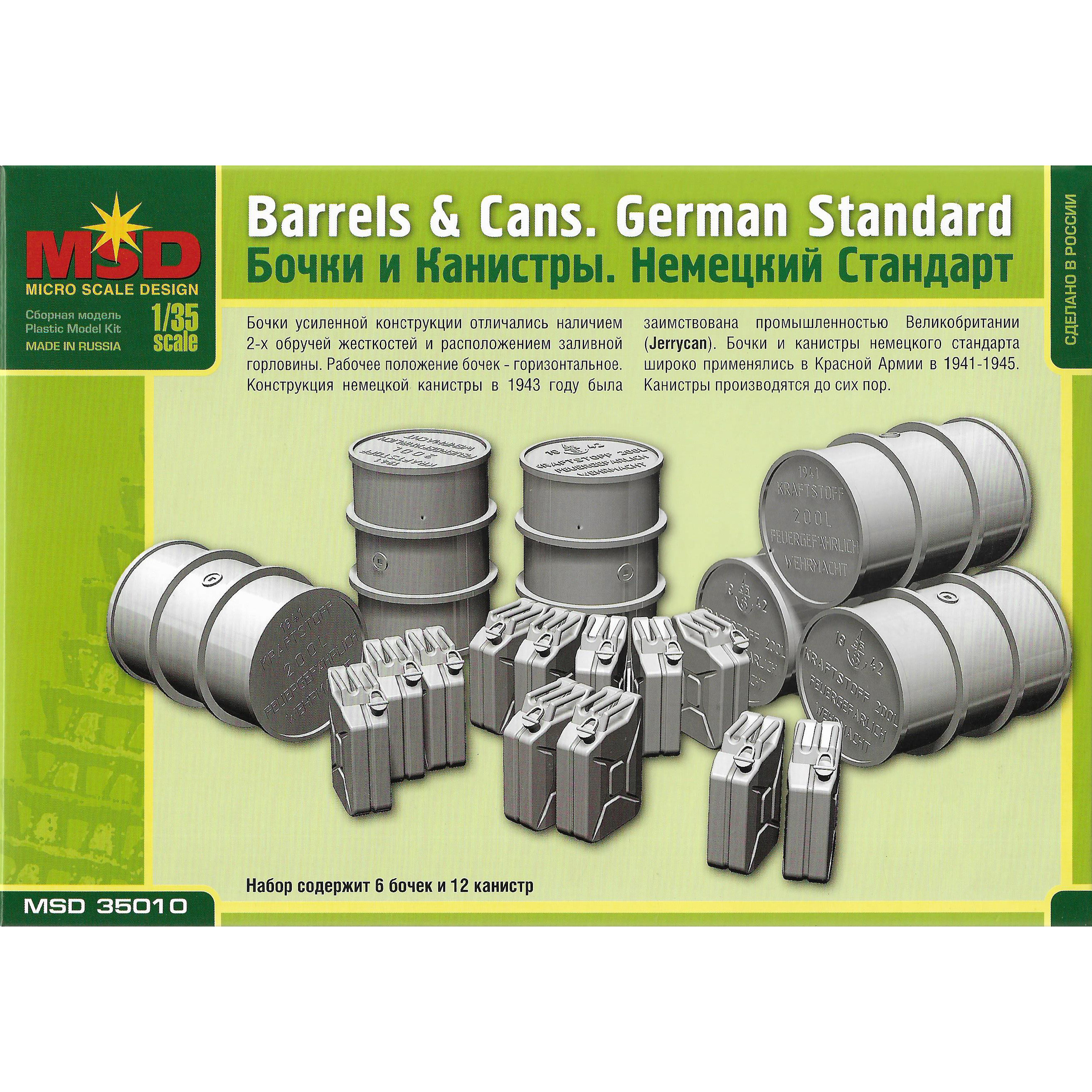 35010 Maket 1/35 Barrels and cans. German standard.