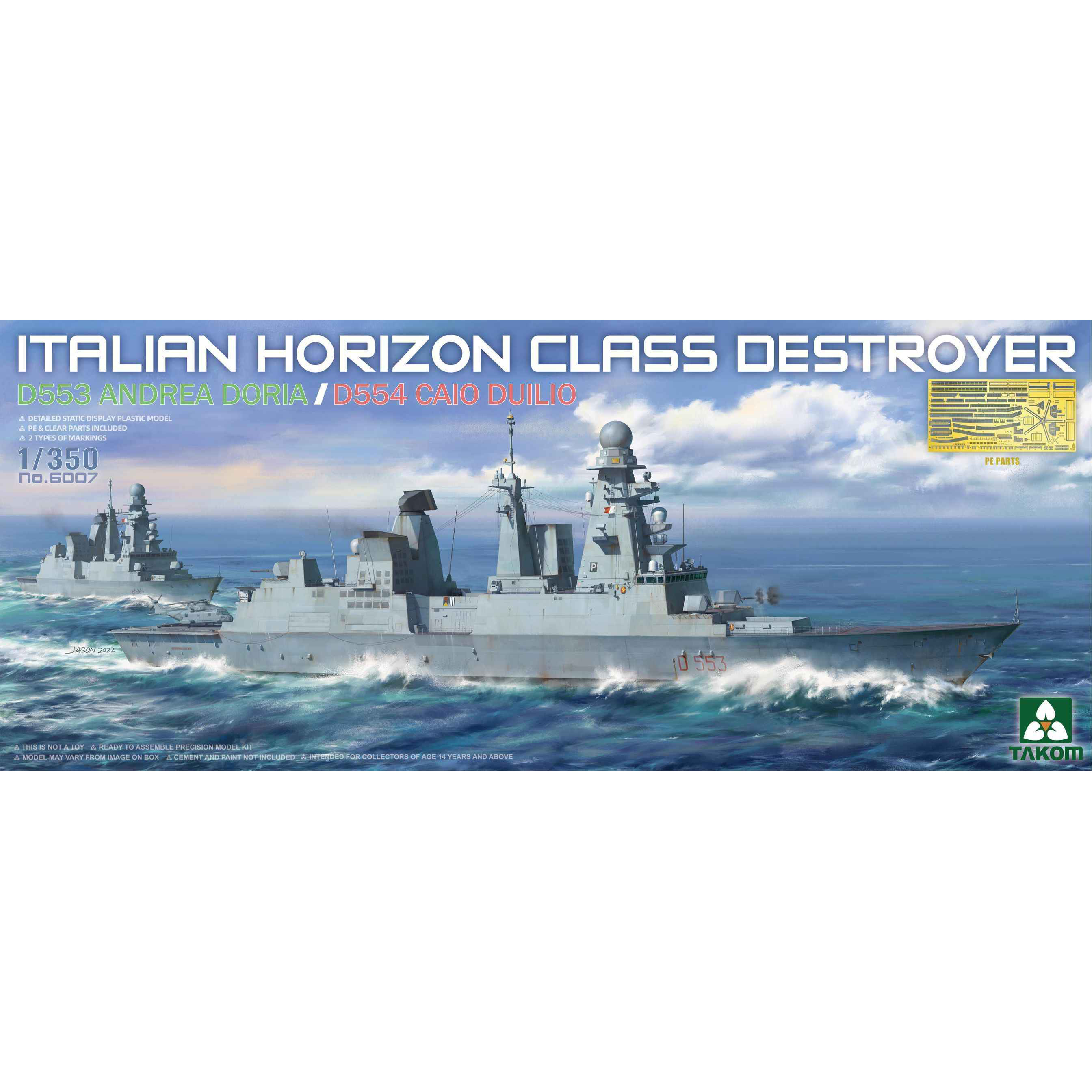 6007 Takom 1/350 Italian Horizon frigate