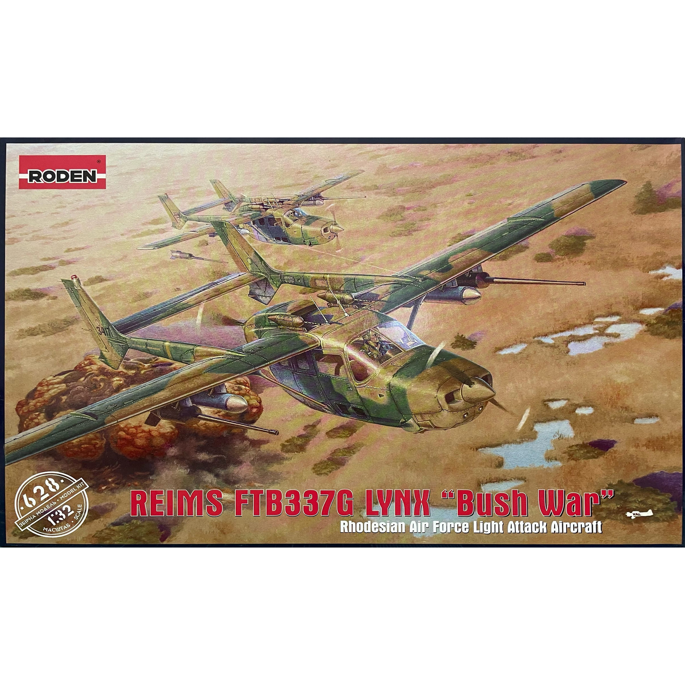 628 Roden 1/32 Aircraft Reims FTB337G LYNX 
