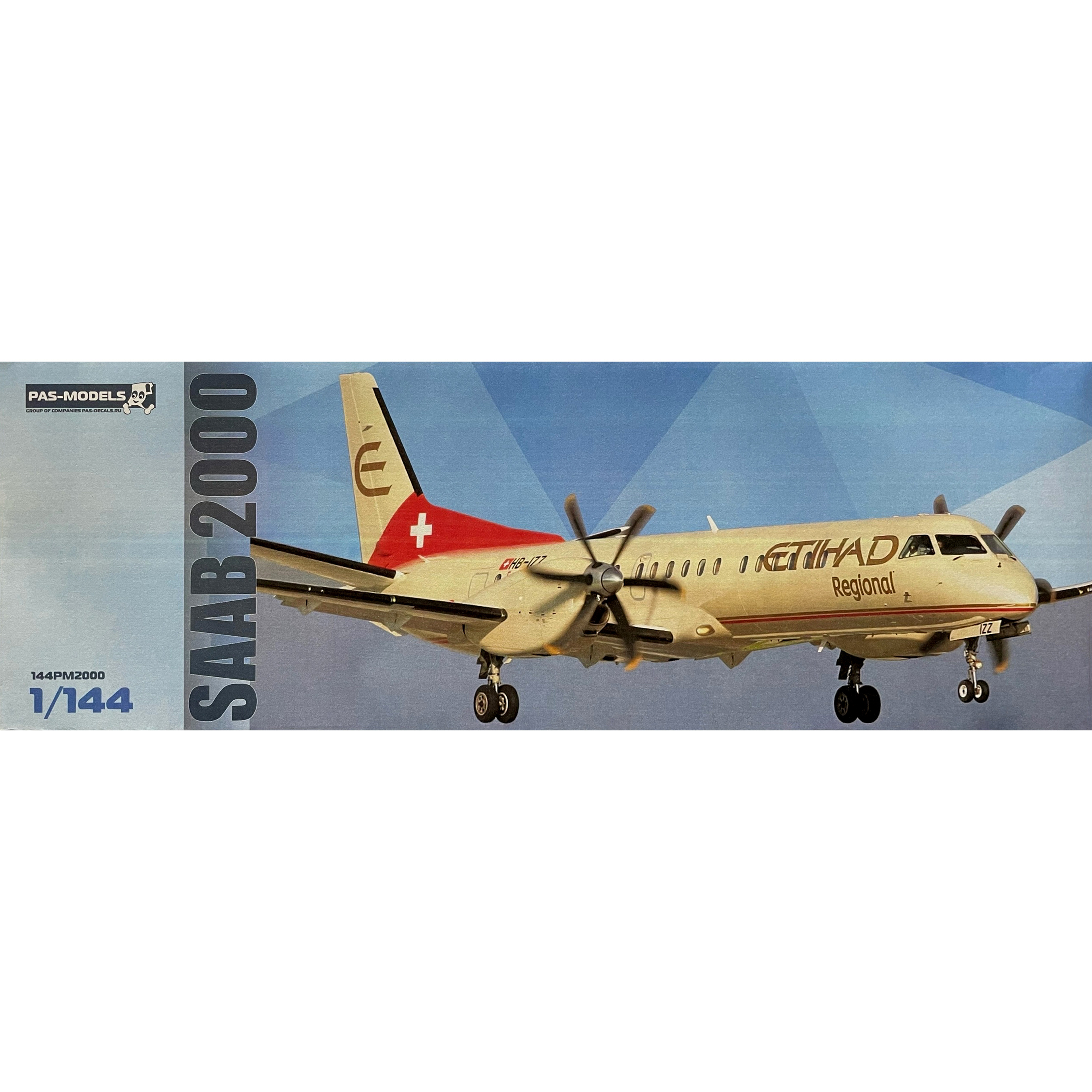 144PM2000 PasModels 1/144 Assembled model of the SAAB 2000 aircraft