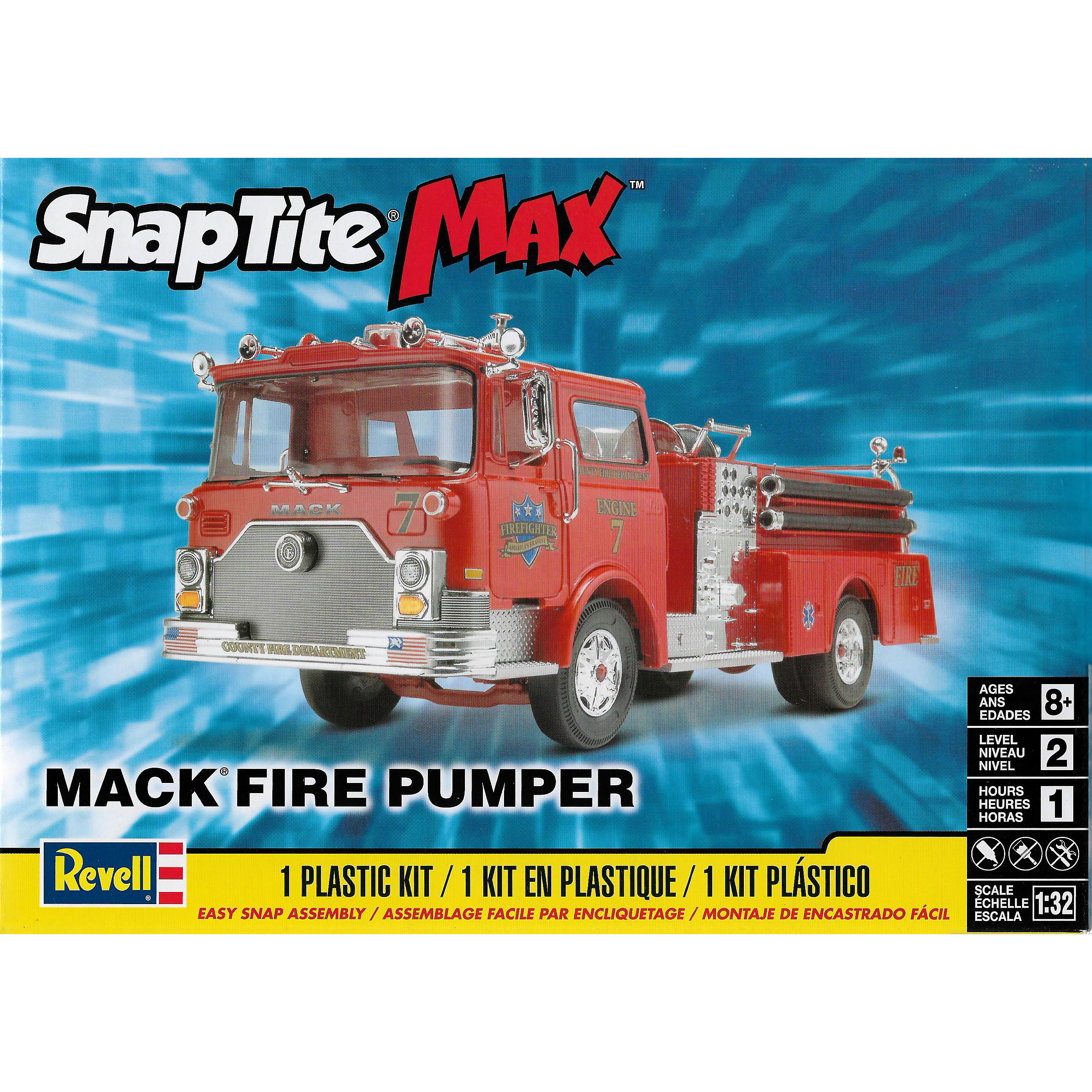 11225 Revell 1/32 Fire Truck Max Mack Fire Pumper