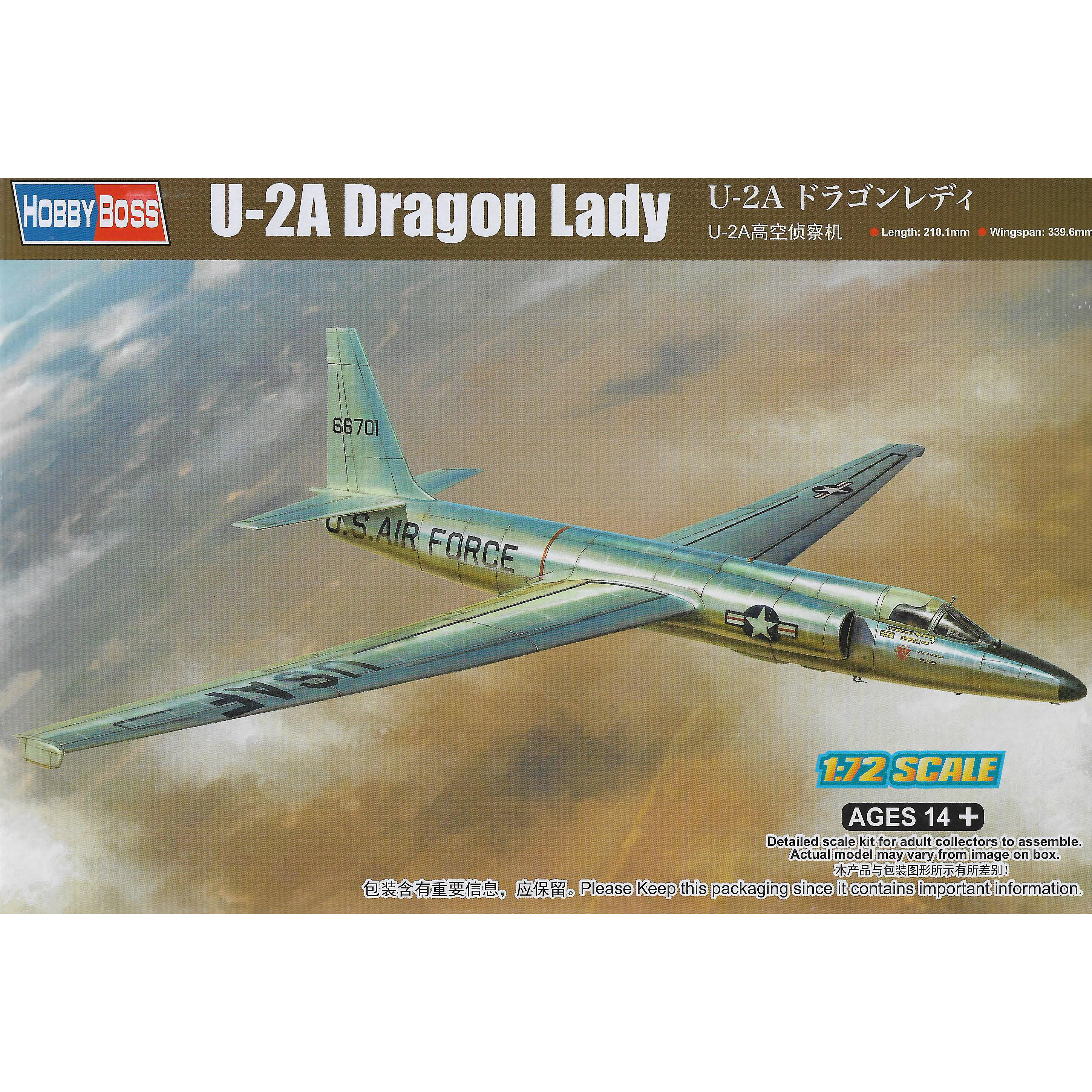 87270 HobbyBoss 1/72 U-2A Dragon Lady Aircraft