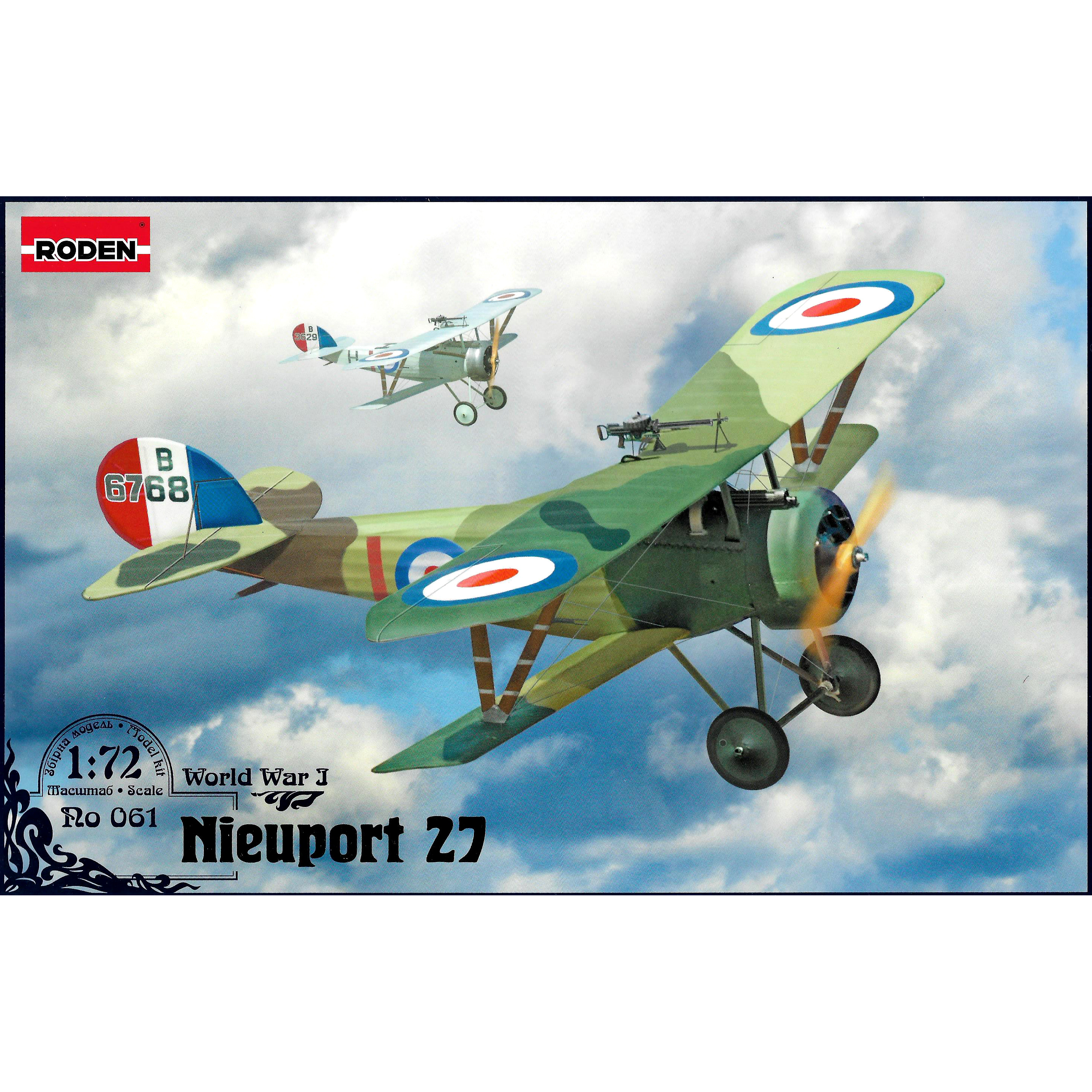 061 Roden 1/72 Nieuport 27 C1 Aircraft