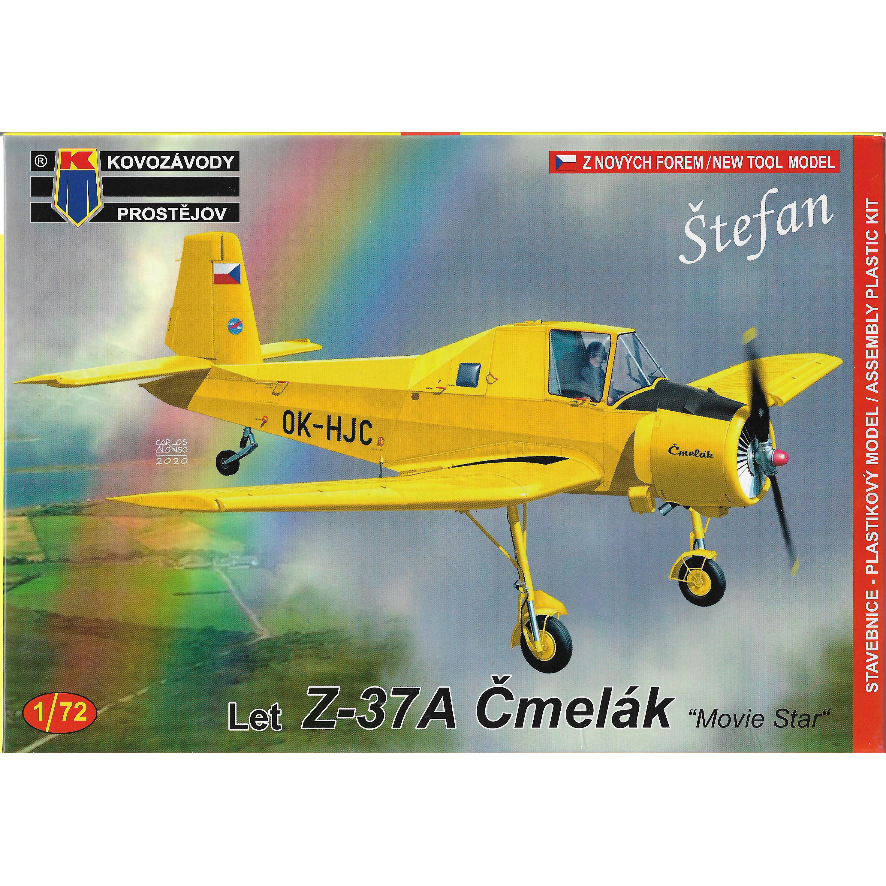 kpm0203 kovozavody prostejov 1/72 aircraft z-37a cmelak 