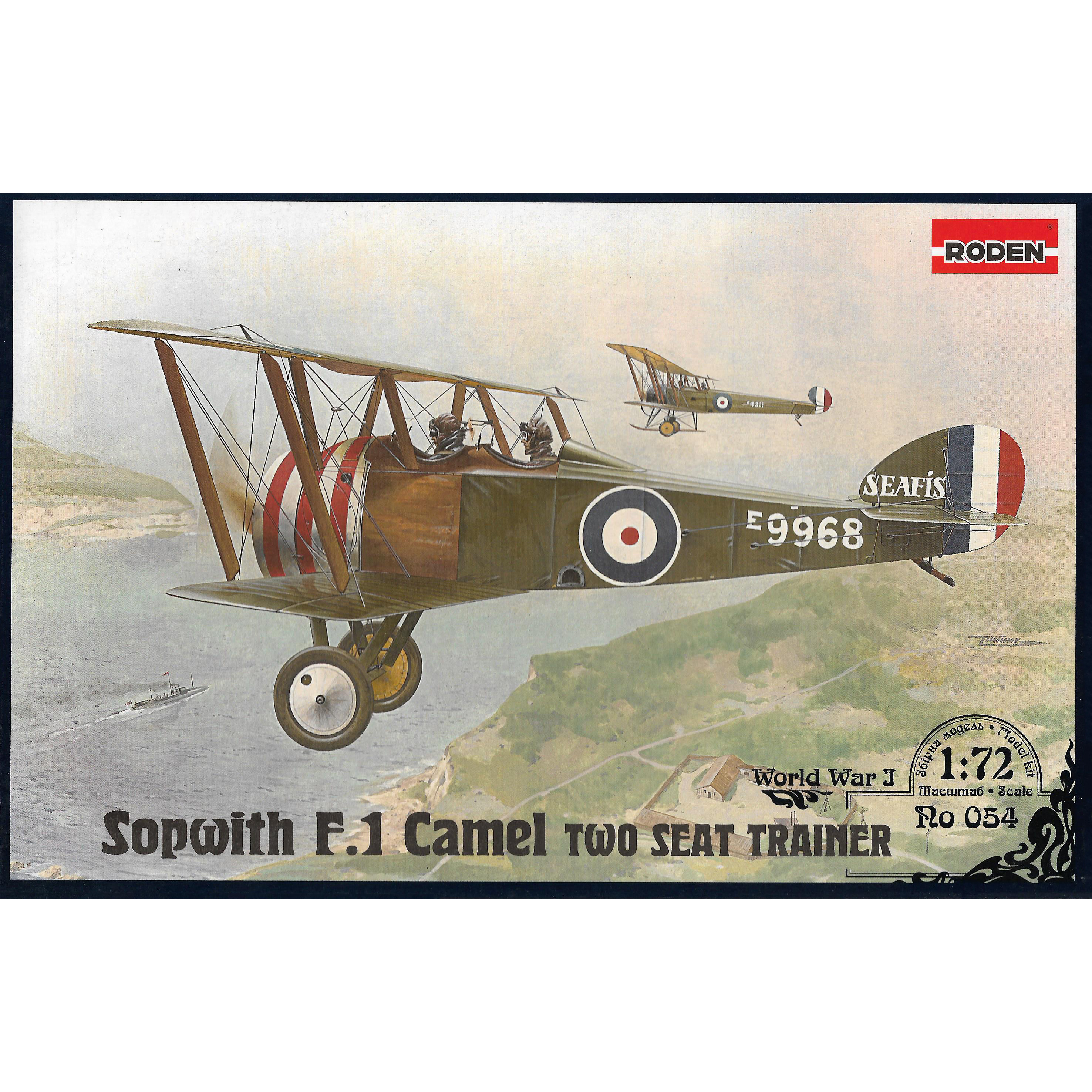 054 Roden 1/72 Sopwith Camel Trainer Aircraft