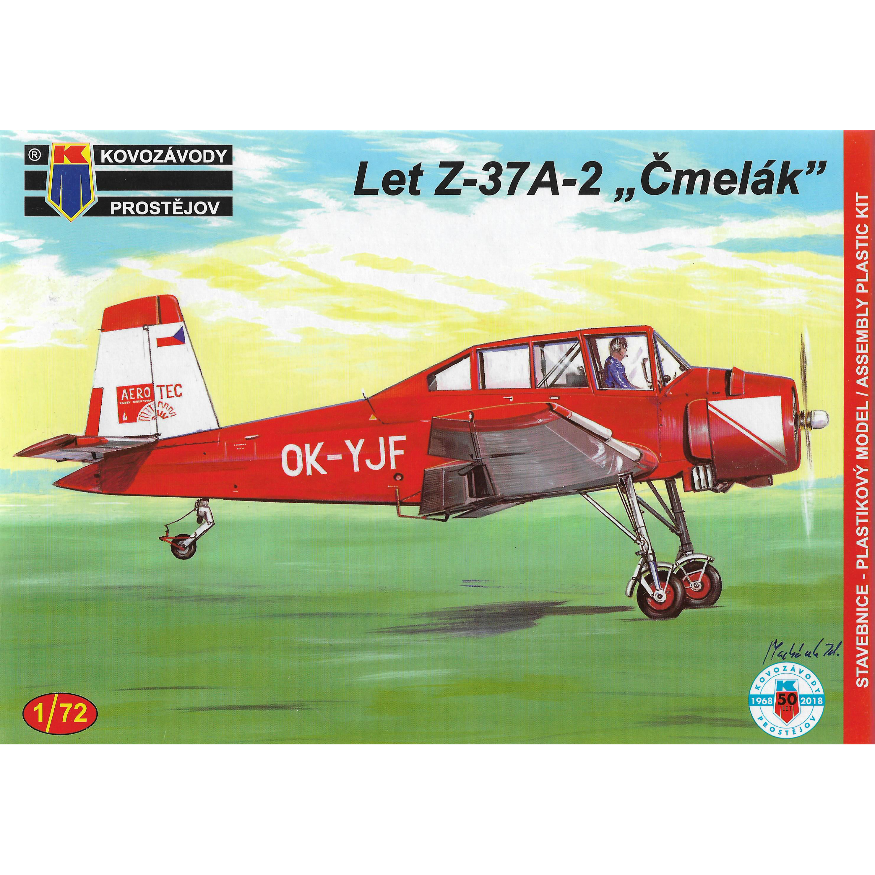 KPM0129 Kovozavody Prostejov 1/72 Aircraft Z-37A-2 