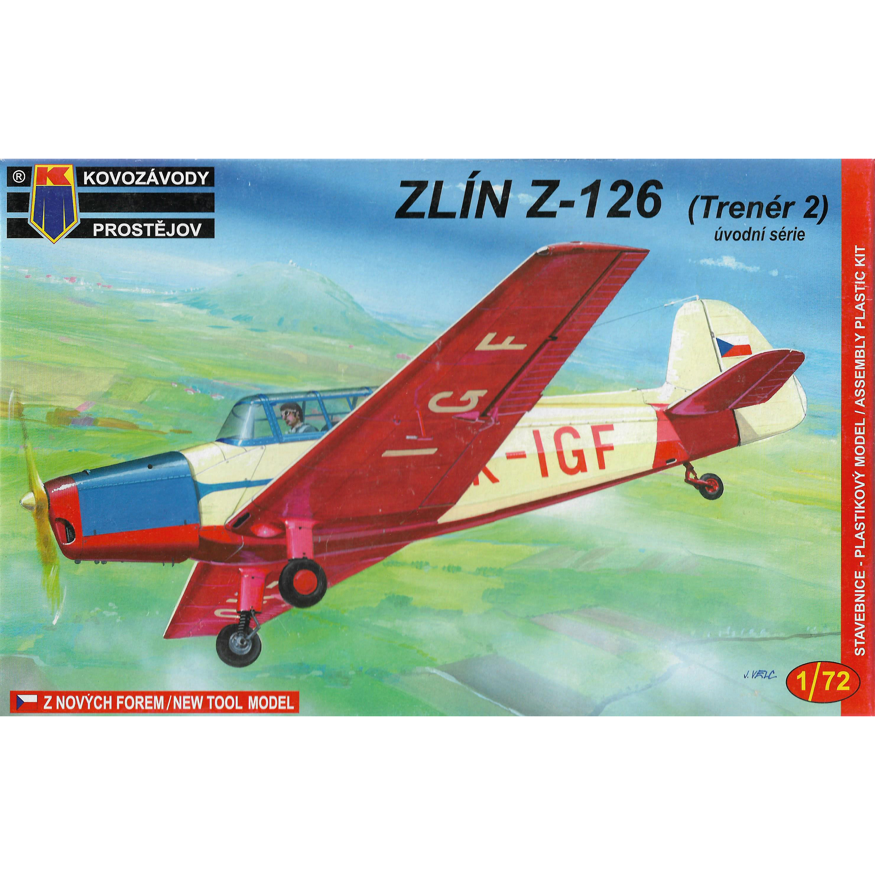 KPM0020 Kovozavody Prostejov 1/72 Zlin Z-126 (Trenér 2) úvodní série