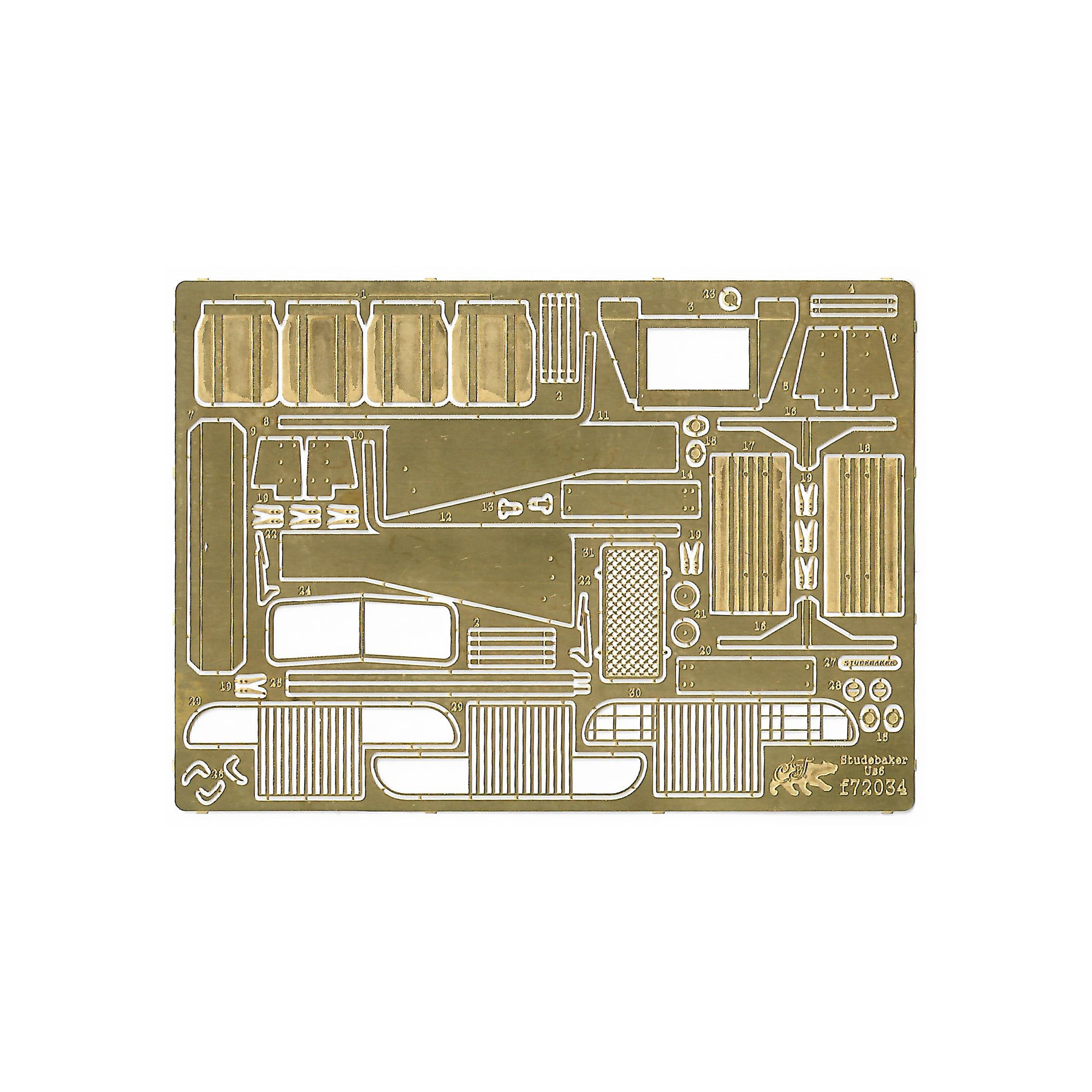 F72034 SG Modeling 1/72 Studebaker US6 Detailing Kit (FTD)