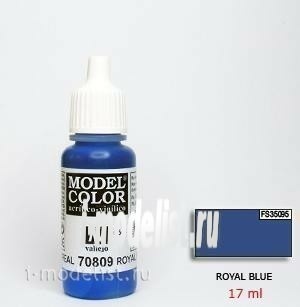 70809 Vallejo acrylic Paint `Model Color Royal blue/Royal blue