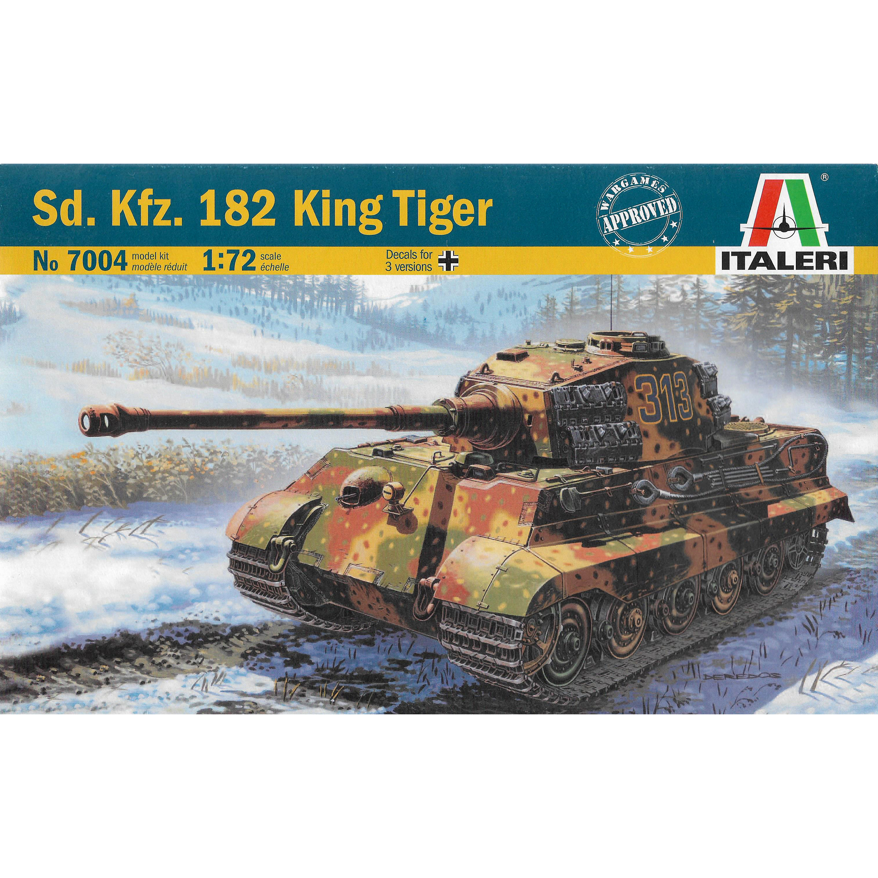 7004 Italeri 1/72 Sd.Kfz.182 King Tiger