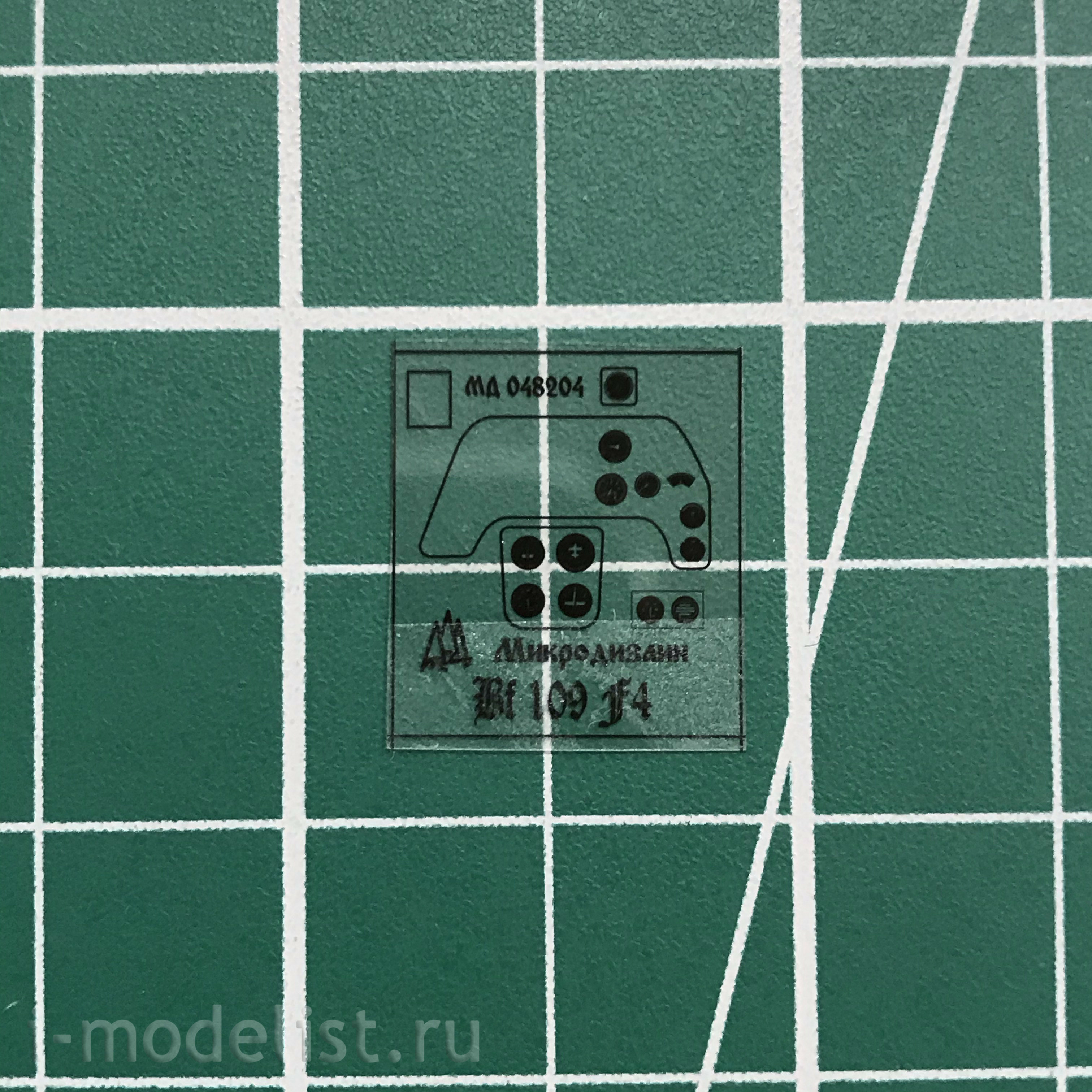 048204 Microdesign 1/48 Bf-109/F4 from Zvezda