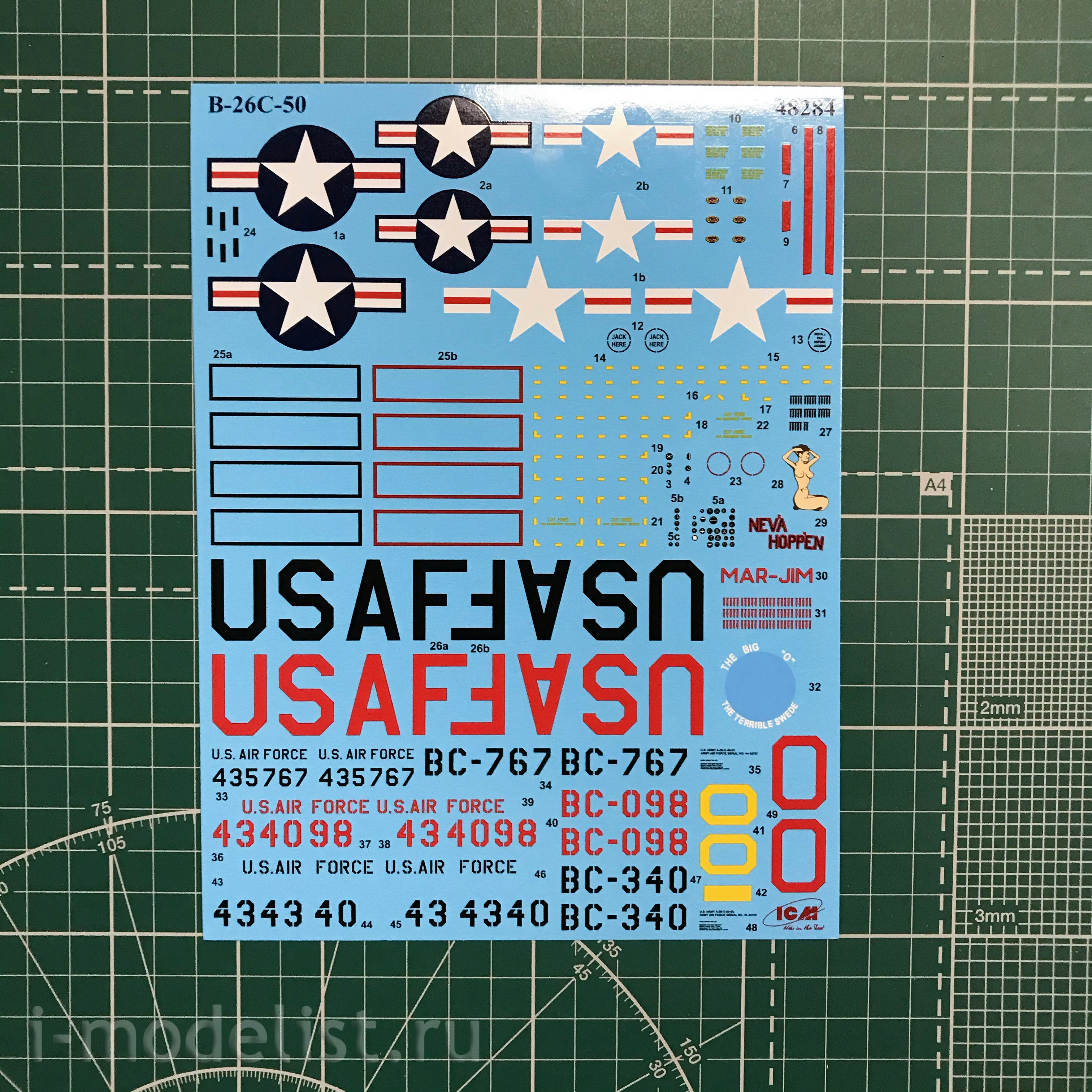 48284 ICM 1/48 B-26C-50 Invader, American bomber (Korean war)