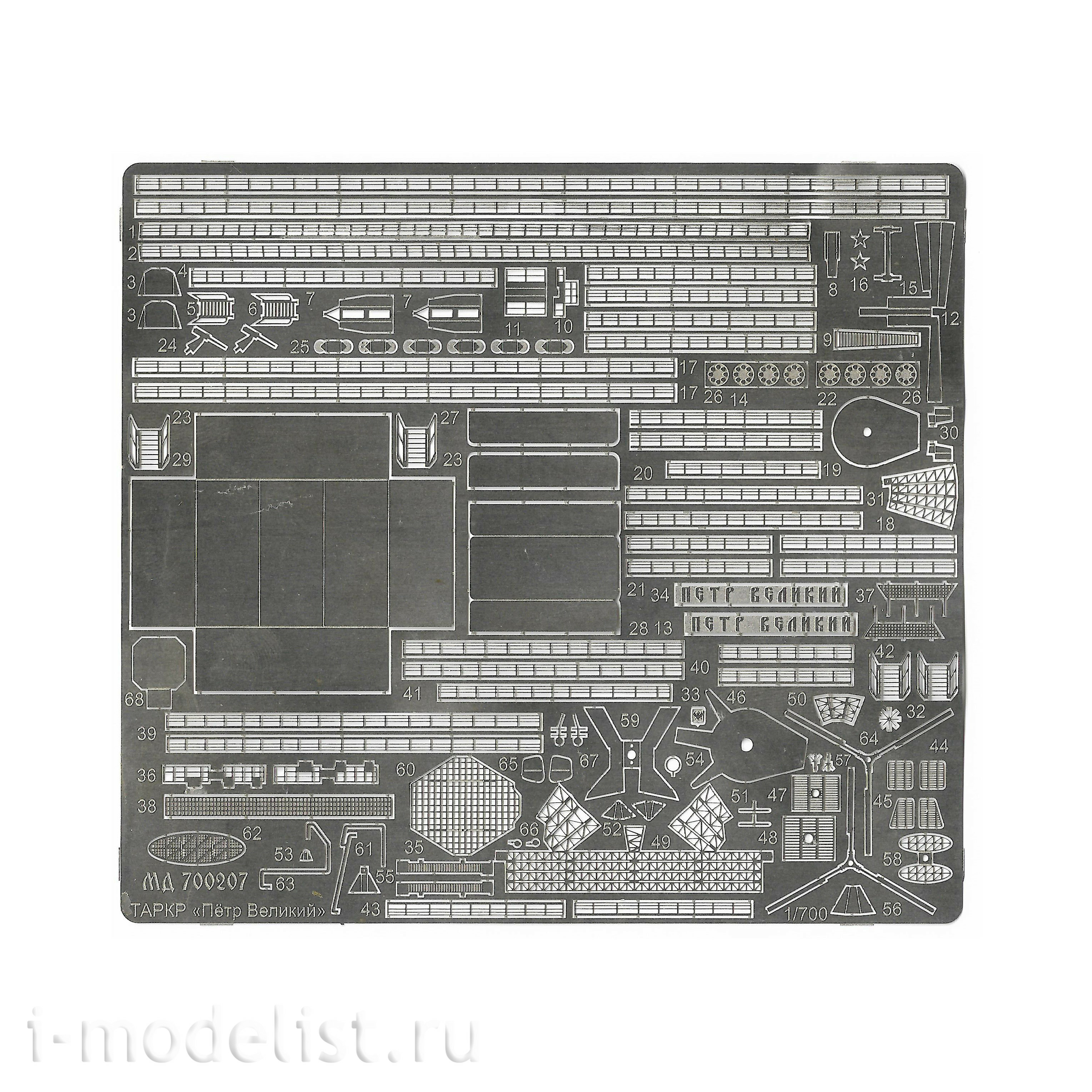 700207 Microdesign 1/700 photo etching Kit for TARKR 