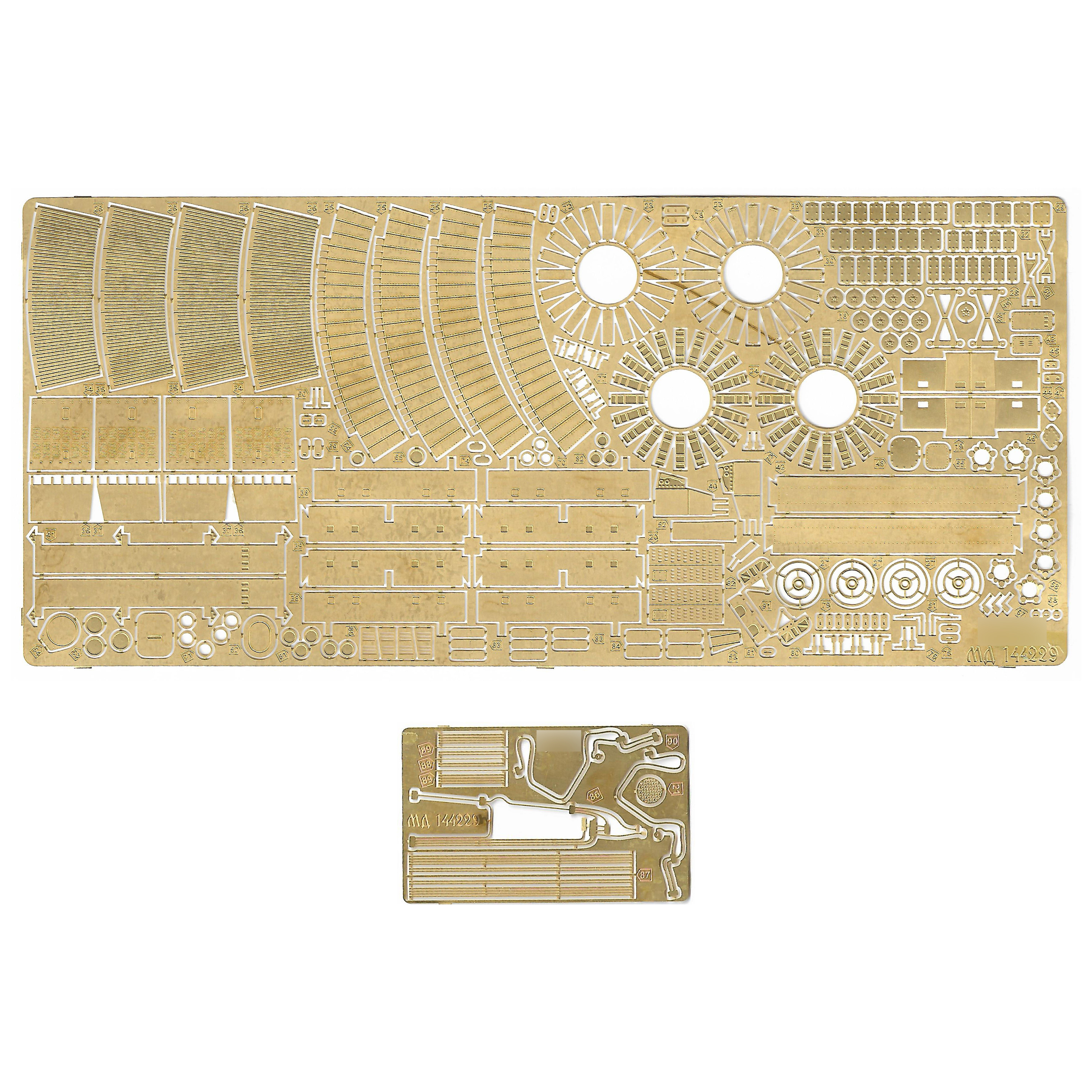 144229 Microdesign 1/144 photo etching kit for the Tu-144 model (exterior) from ICM