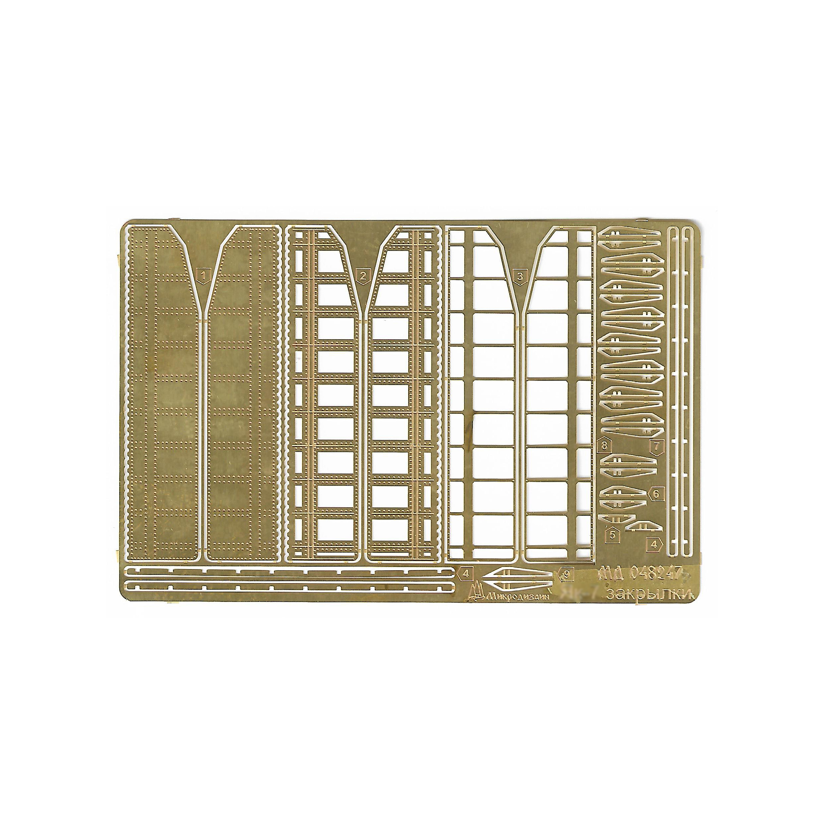 048247 Microdesign 1/48 Yak-7 flaps (ICM, ARC, Modeler) 