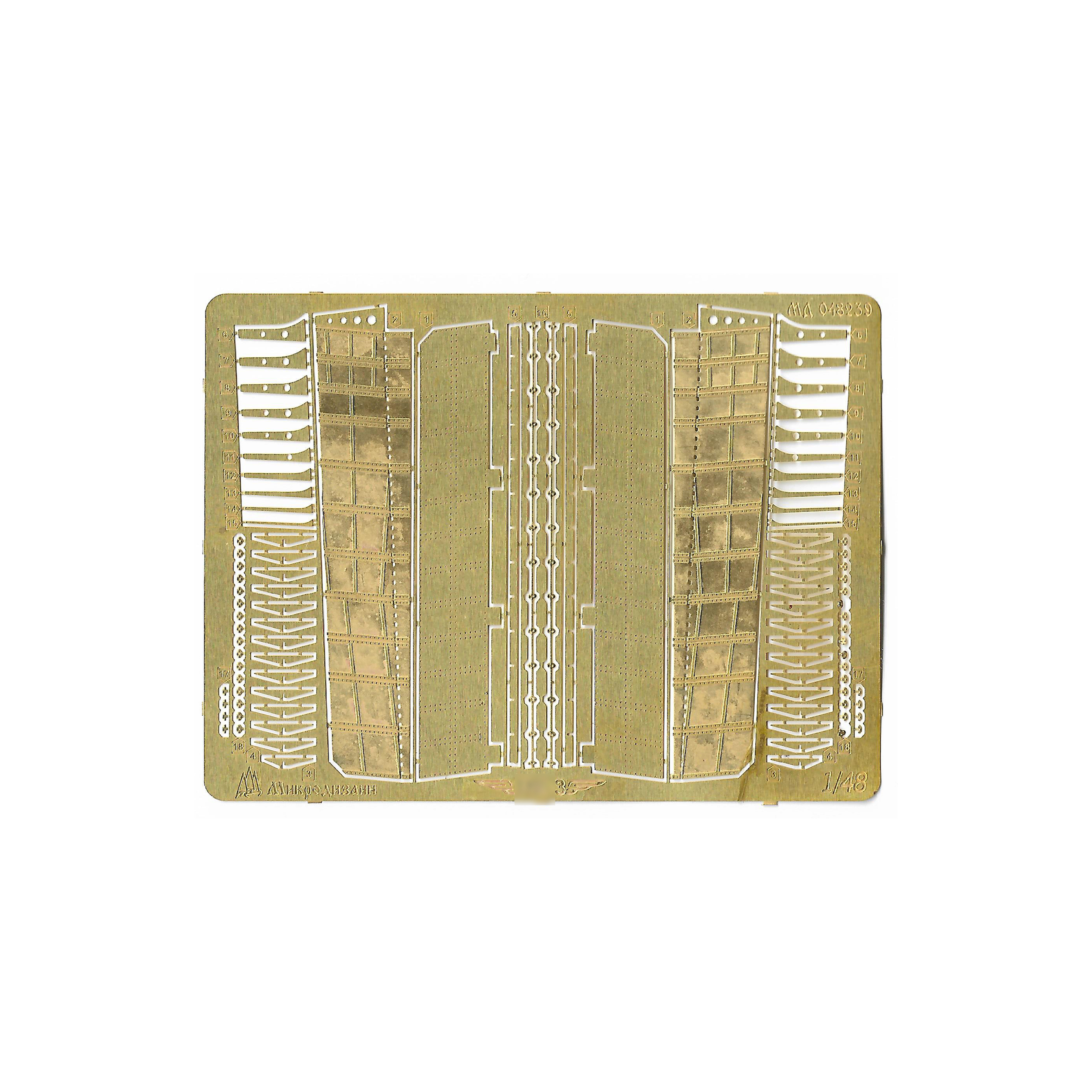 048239 Microdesign 1/48 Yak-3 landing flaps (Zvezda)