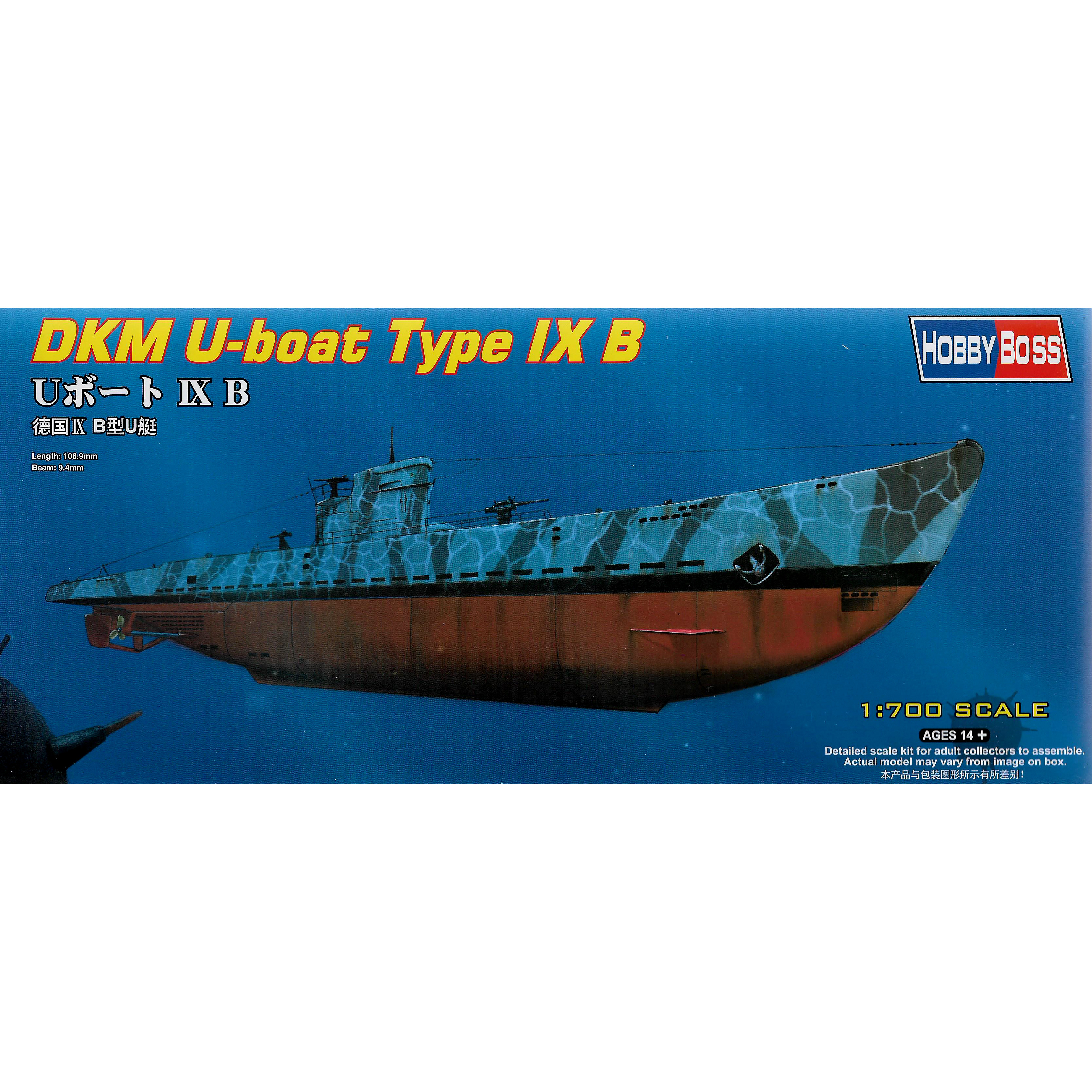 87006 HobbyBoss 1/700 German U-boat Type IX B