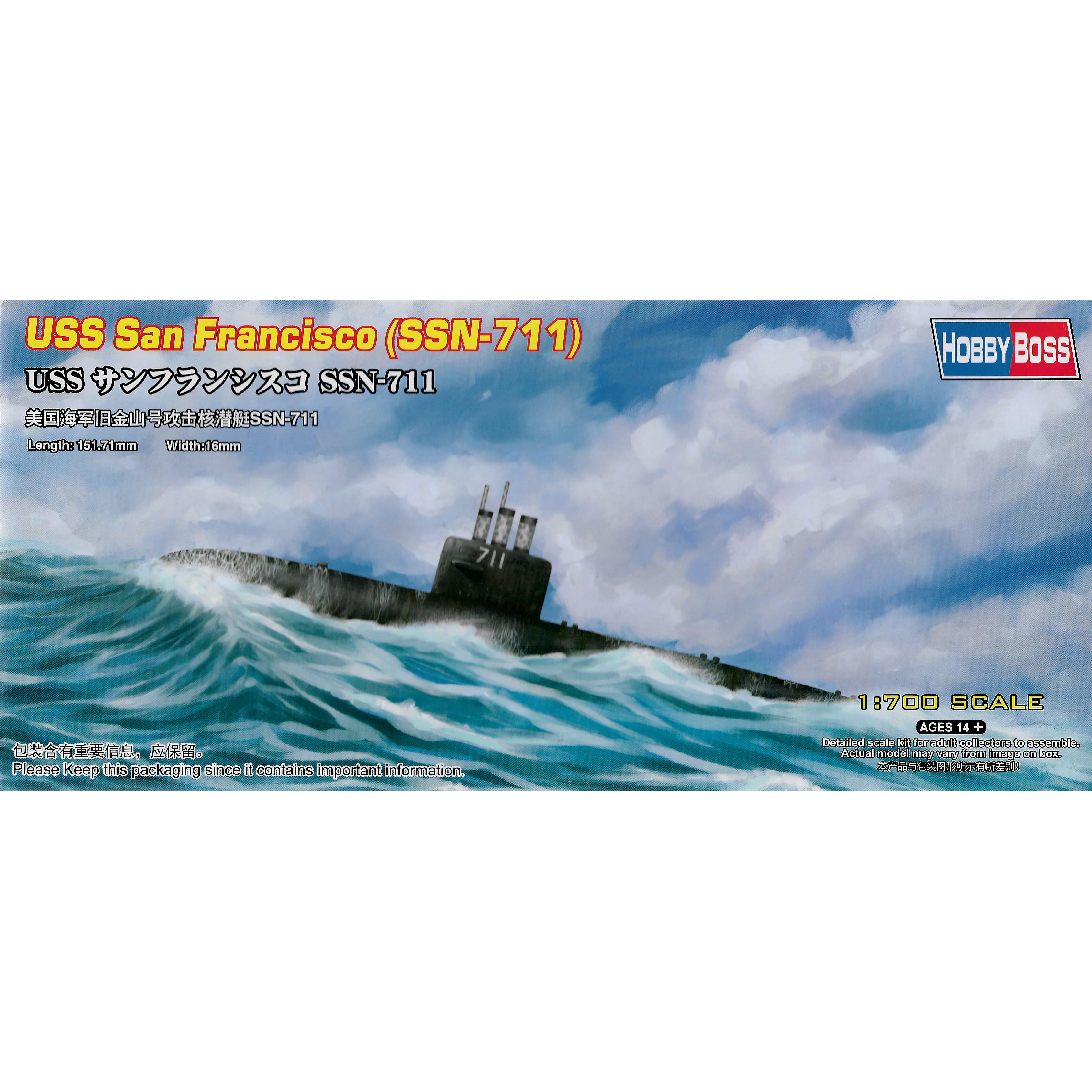 87015 HobbyBoss 1/700 USS San Francisco (SSN-711)